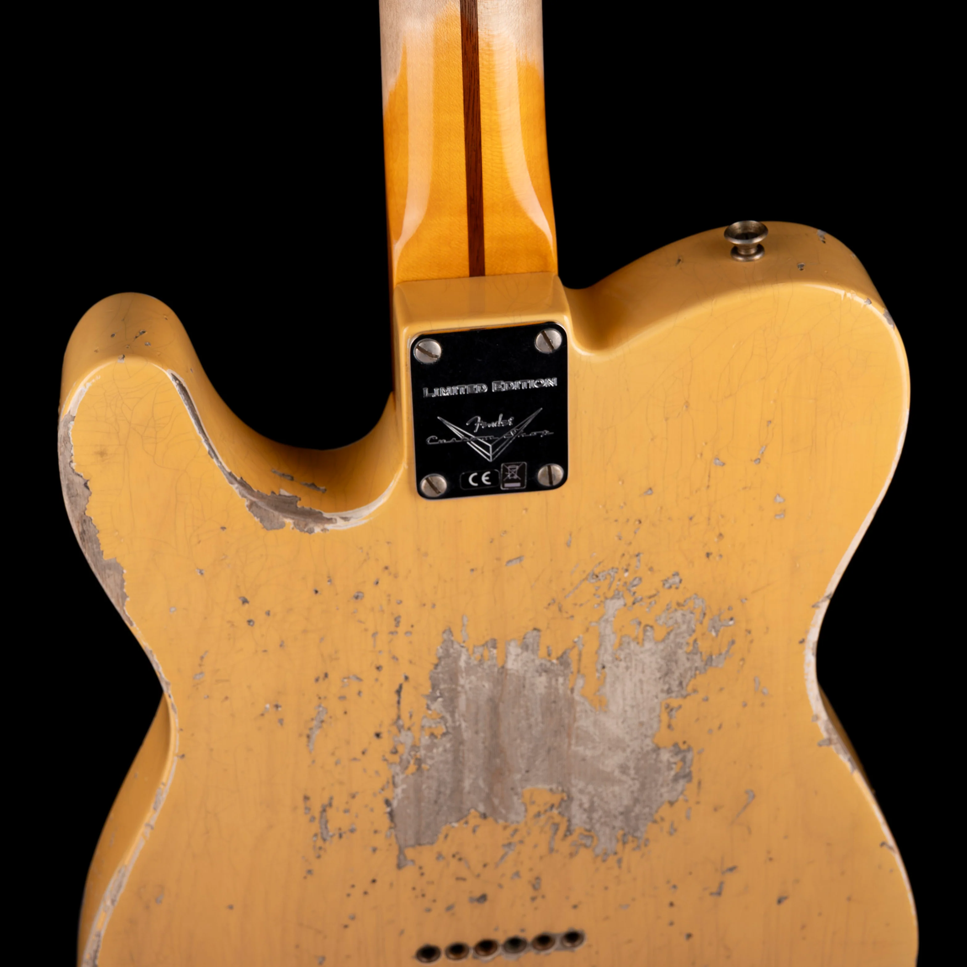 Pre Owned Fender Custom Shop 1951 Telecaster HS Heavy Relic Faded Aged Nocaster Blonde With OHSC - Image 10