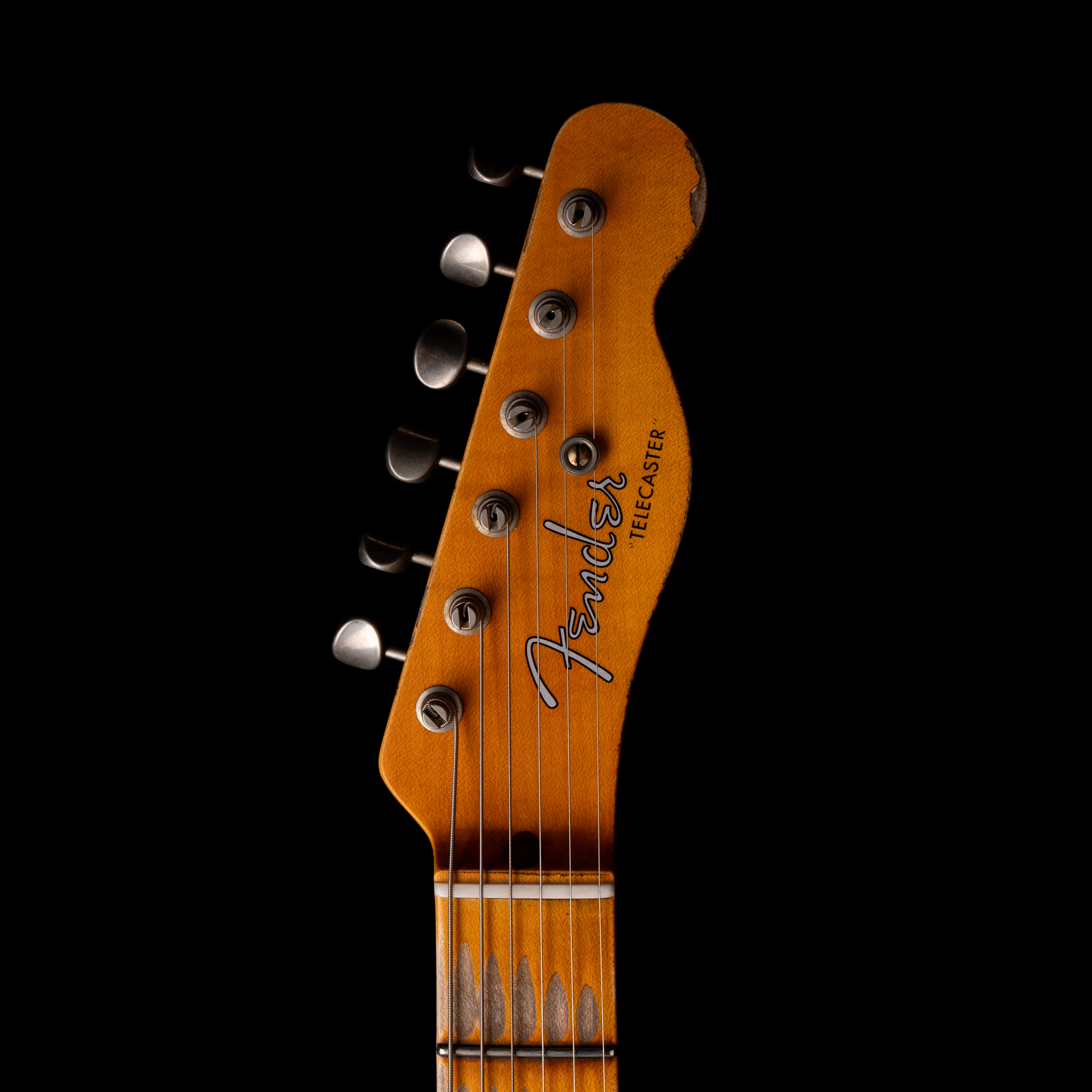 Pre Owned Fender Custom Shop 1951 Telecaster HS Heavy Relic Faded Aged Nocaster Blonde With OHSC - Image 12
