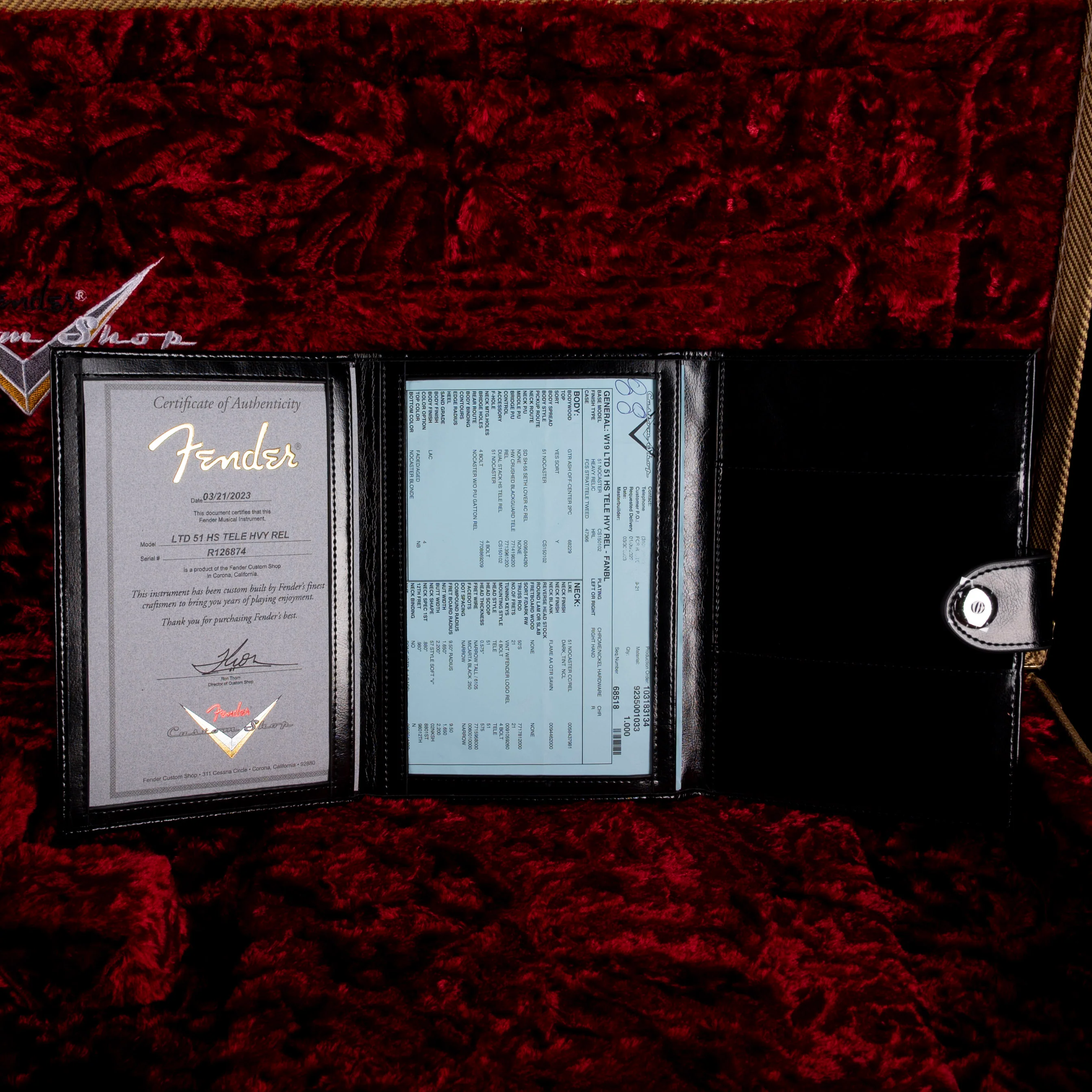 Pre Owned Fender Custom Shop 1951 Telecaster HS Heavy Relic Faded Aged Nocaster Blonde With OHSC - Image 14