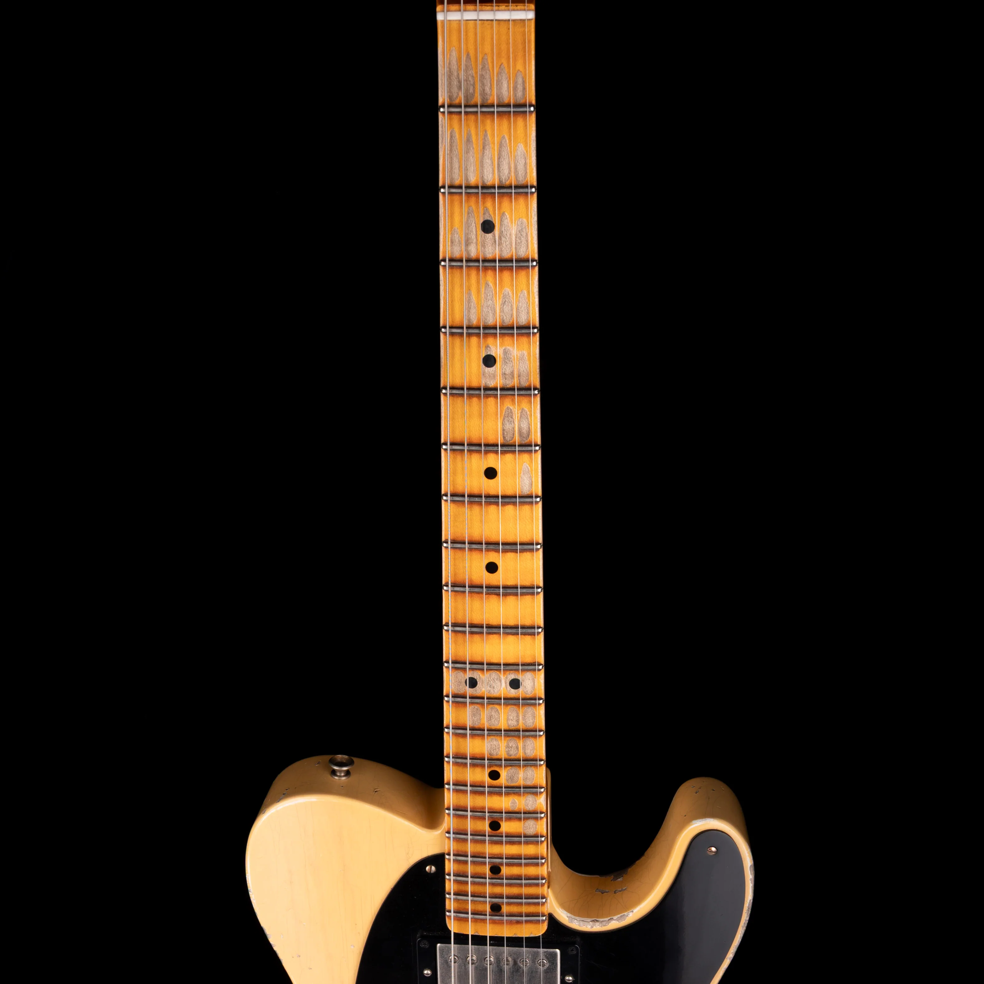 Pre Owned Fender Custom Shop 1951 Telecaster HS Heavy Relic Faded Aged Nocaster Blonde With OHSC - Image 7