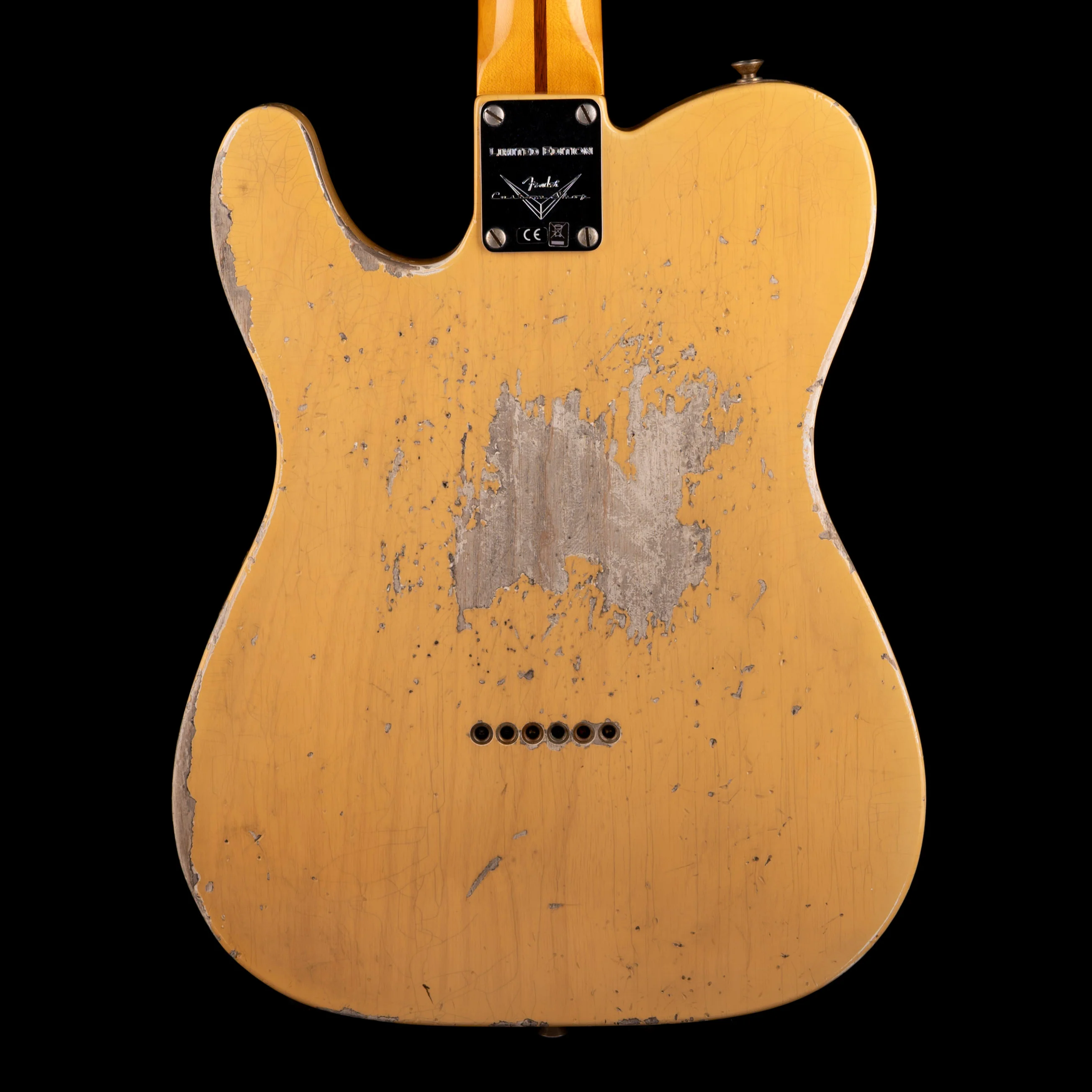 Pre Owned Fender Custom Shop 1951 Telecaster HS Heavy Relic Faded Aged Nocaster Blonde With OHSC - Image 8