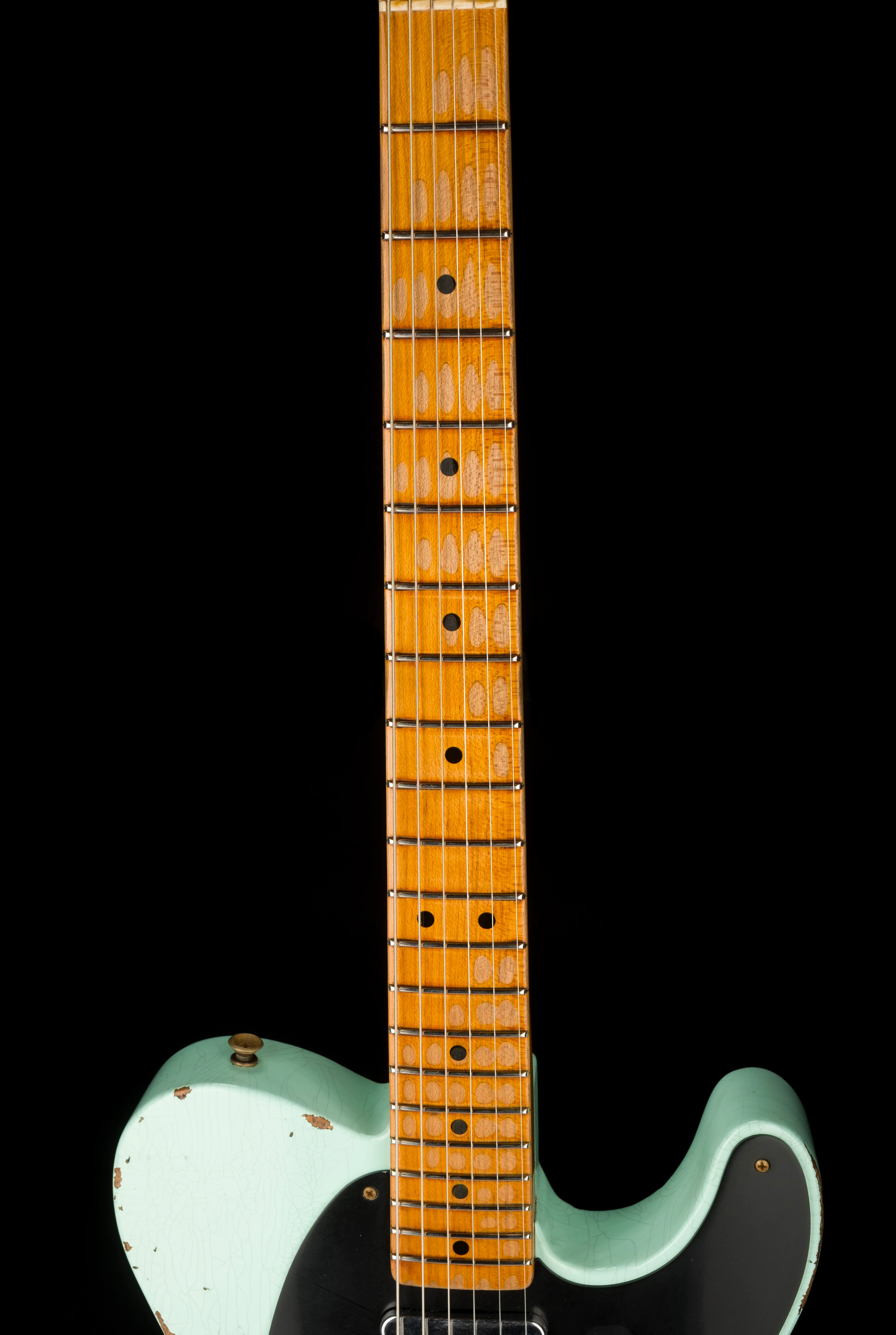 Pre Owned Fender Custom Shop 1952 Telecaster Heavy Relic Surf Green with OHSC - Image 11