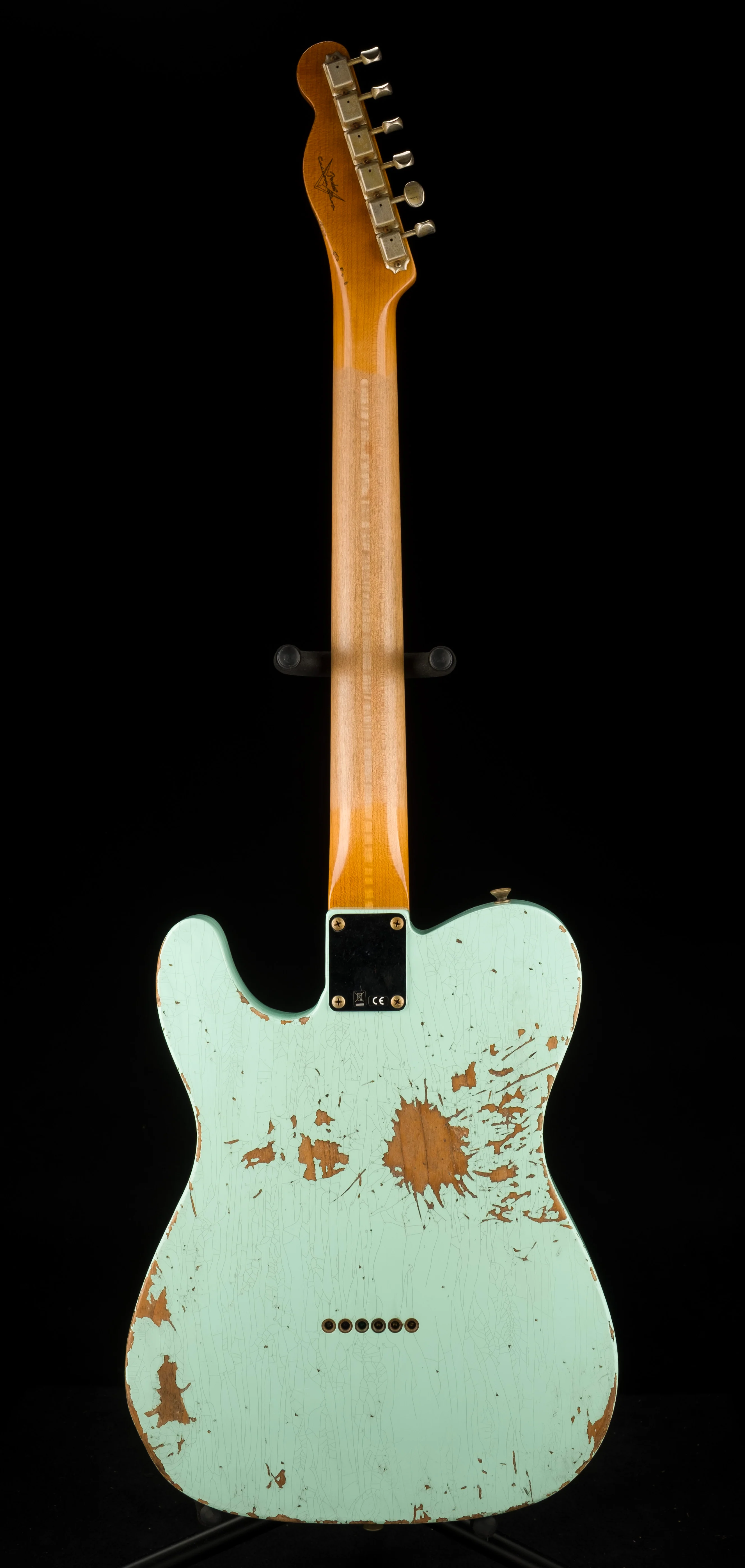 Pre Owned Fender Custom Shop 1952 Telecaster Heavy Relic Surf Green with OHSC - Image 13