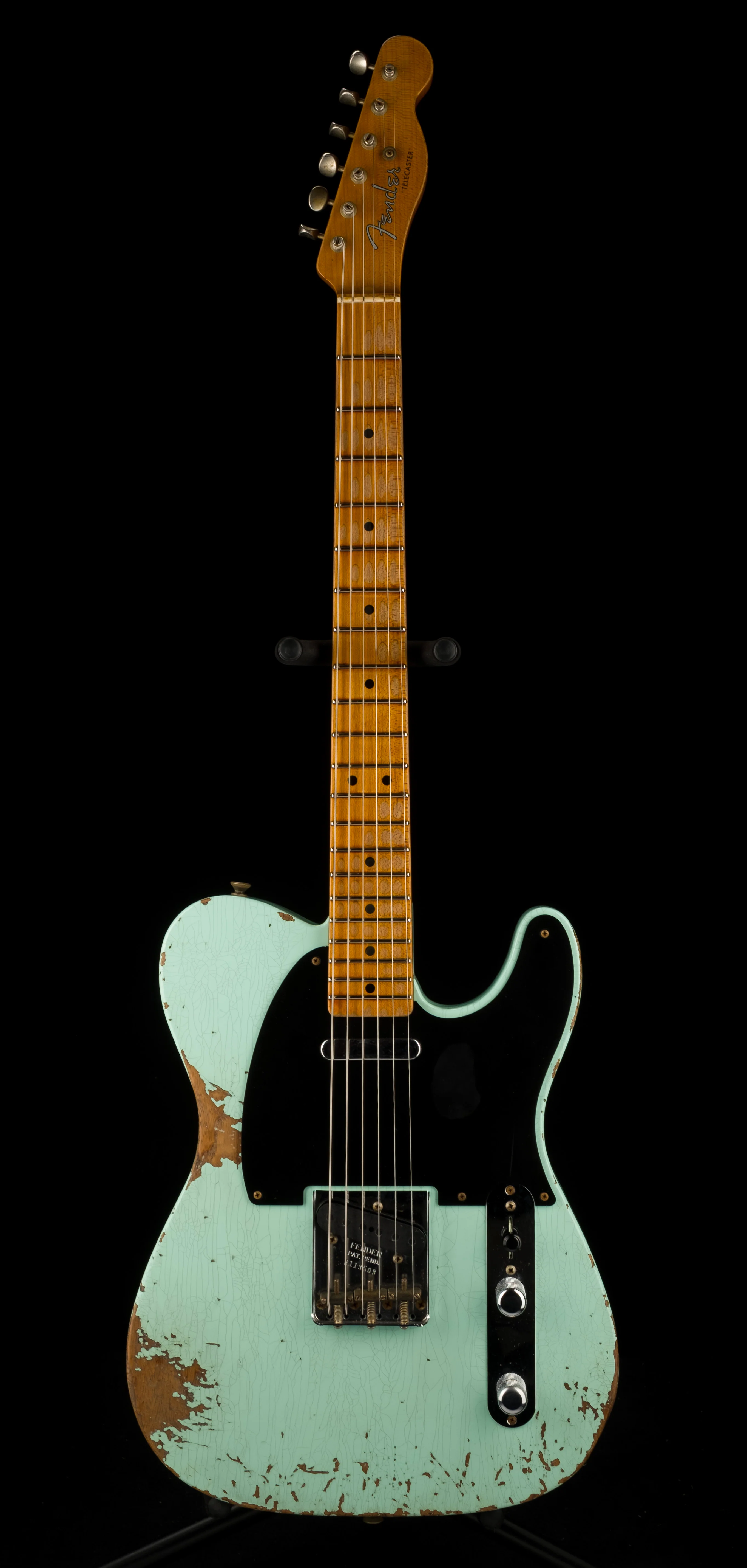 Pre Owned Fender Custom Shop 1952 Telecaster Heavy Relic Surf Green with OHSC - Image 2