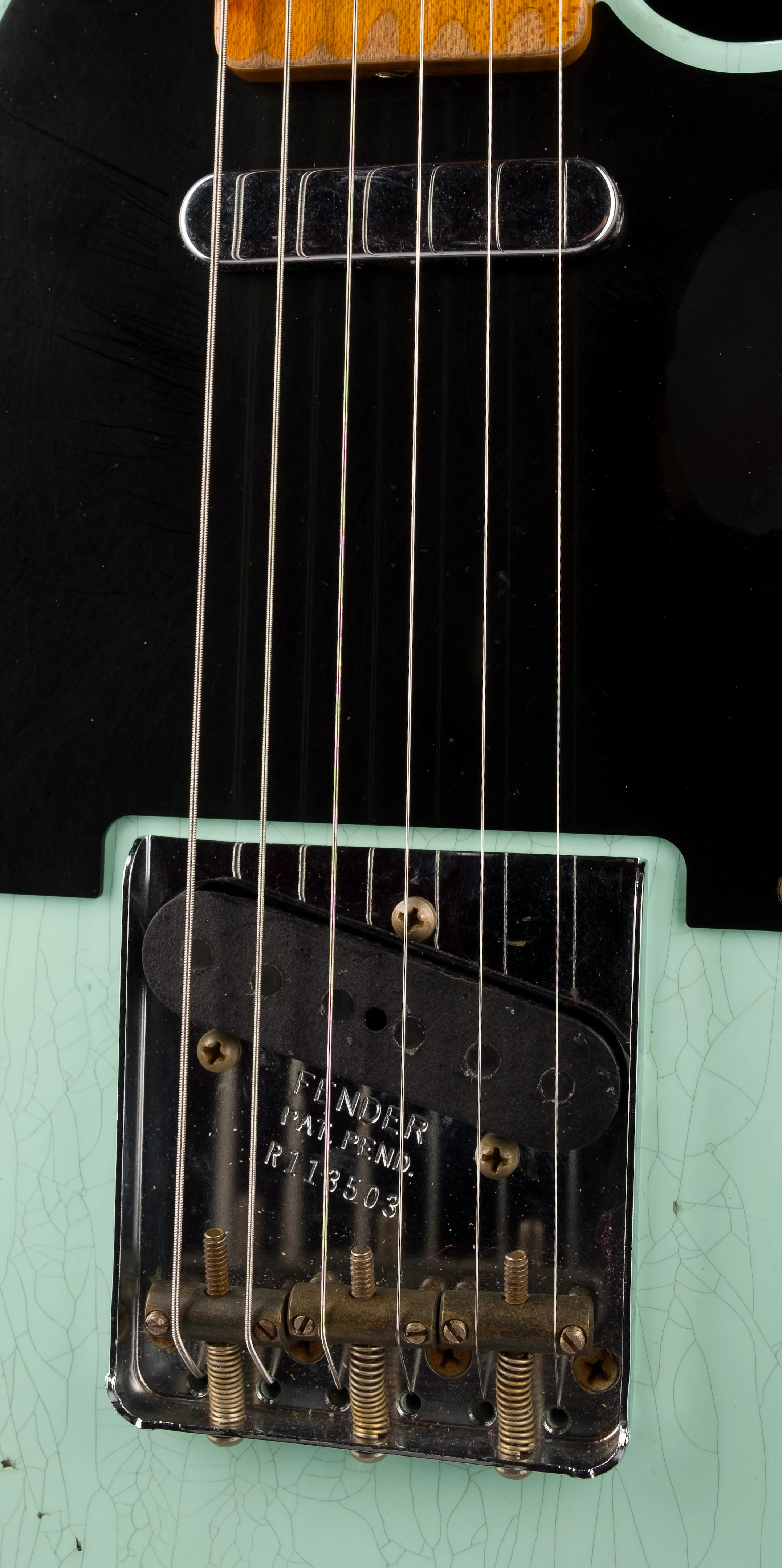 Pre Owned Fender Custom Shop 1952 Telecaster Heavy Relic Surf Green with OHSC - Image 7