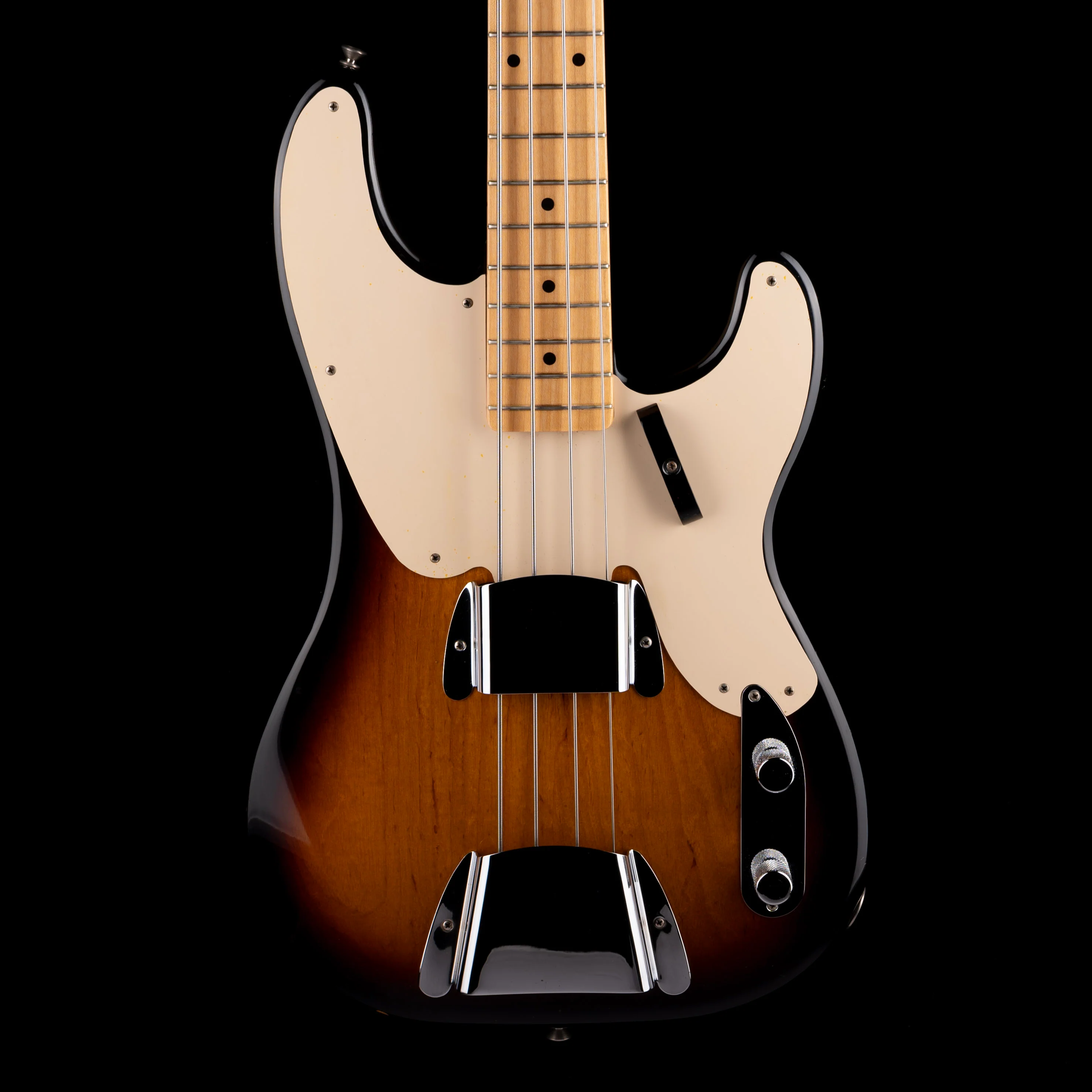 Pre Owned Fender Custom Shop 1955 Precision Bass NOS Sunburst With OHSC