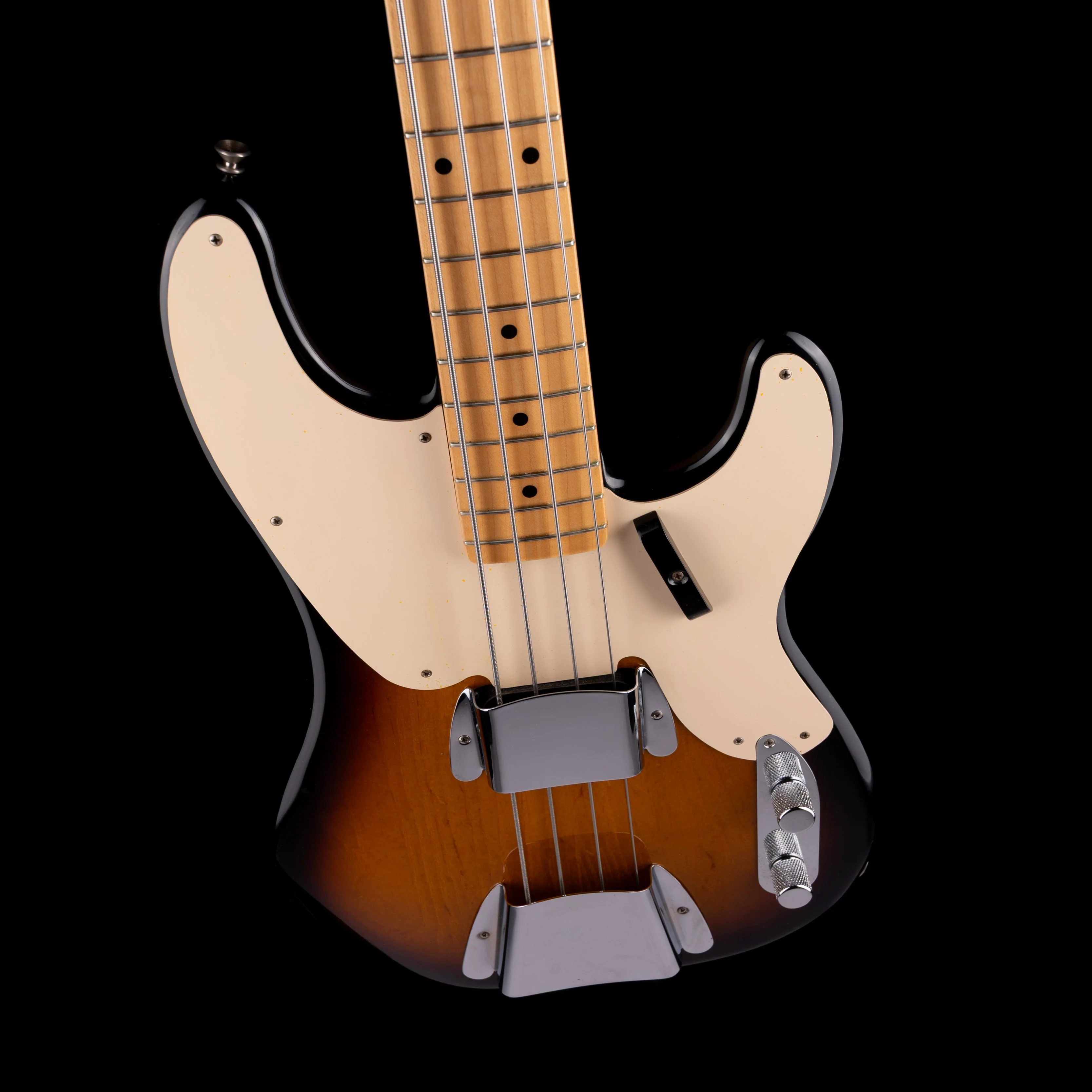 Pre Owned Fender Custom Shop 1955 Precision Bass NOS Sunburst With OHSC - Image 3