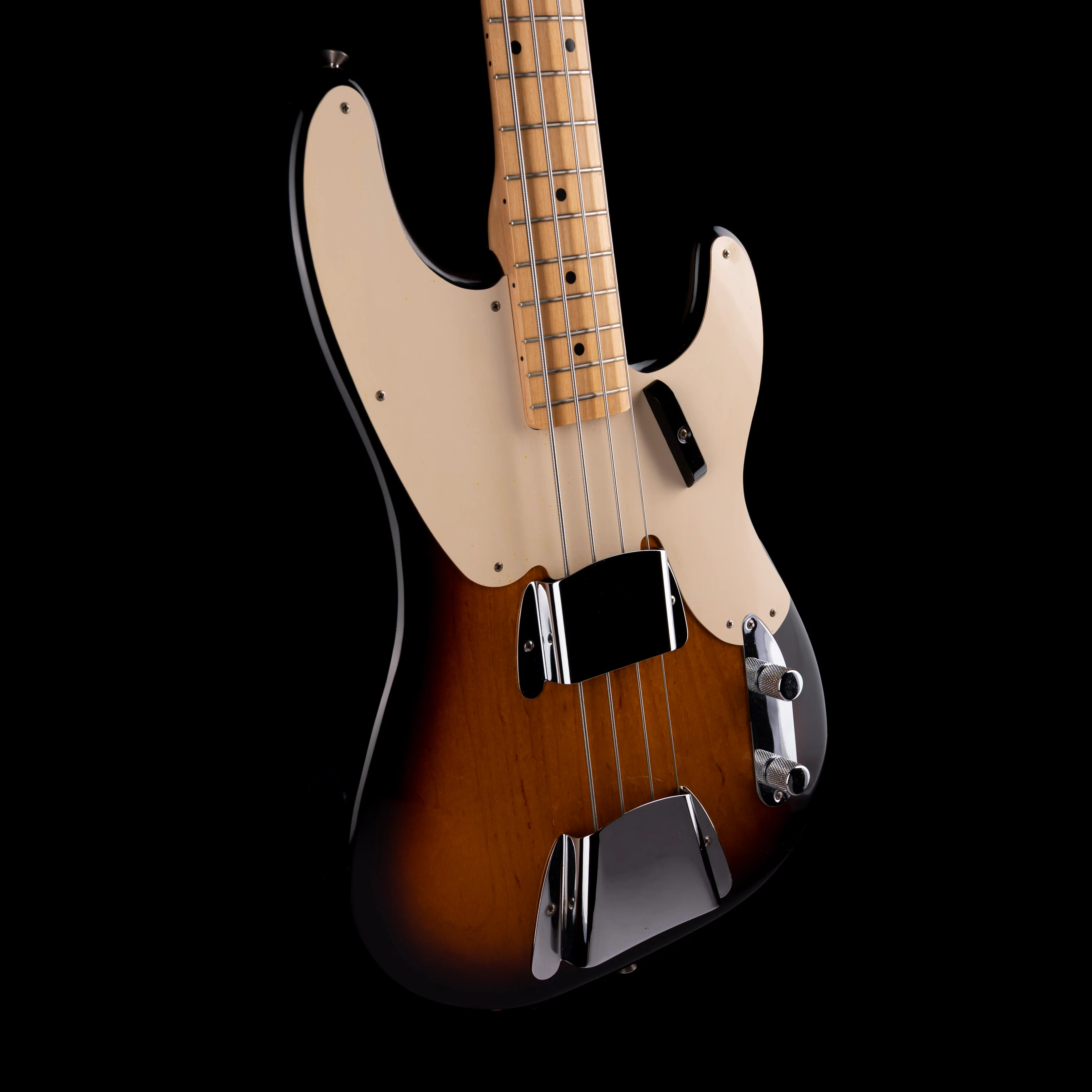 Pre Owned Fender Custom Shop 1955 Precision Bass NOS Sunburst With OHSC - Image 6