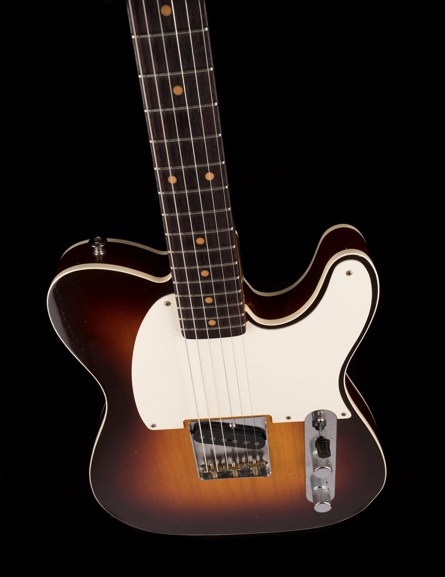 Pre Owned Fender Custom Shop 1959 Esquire Sunburst With OHSC - Image 4