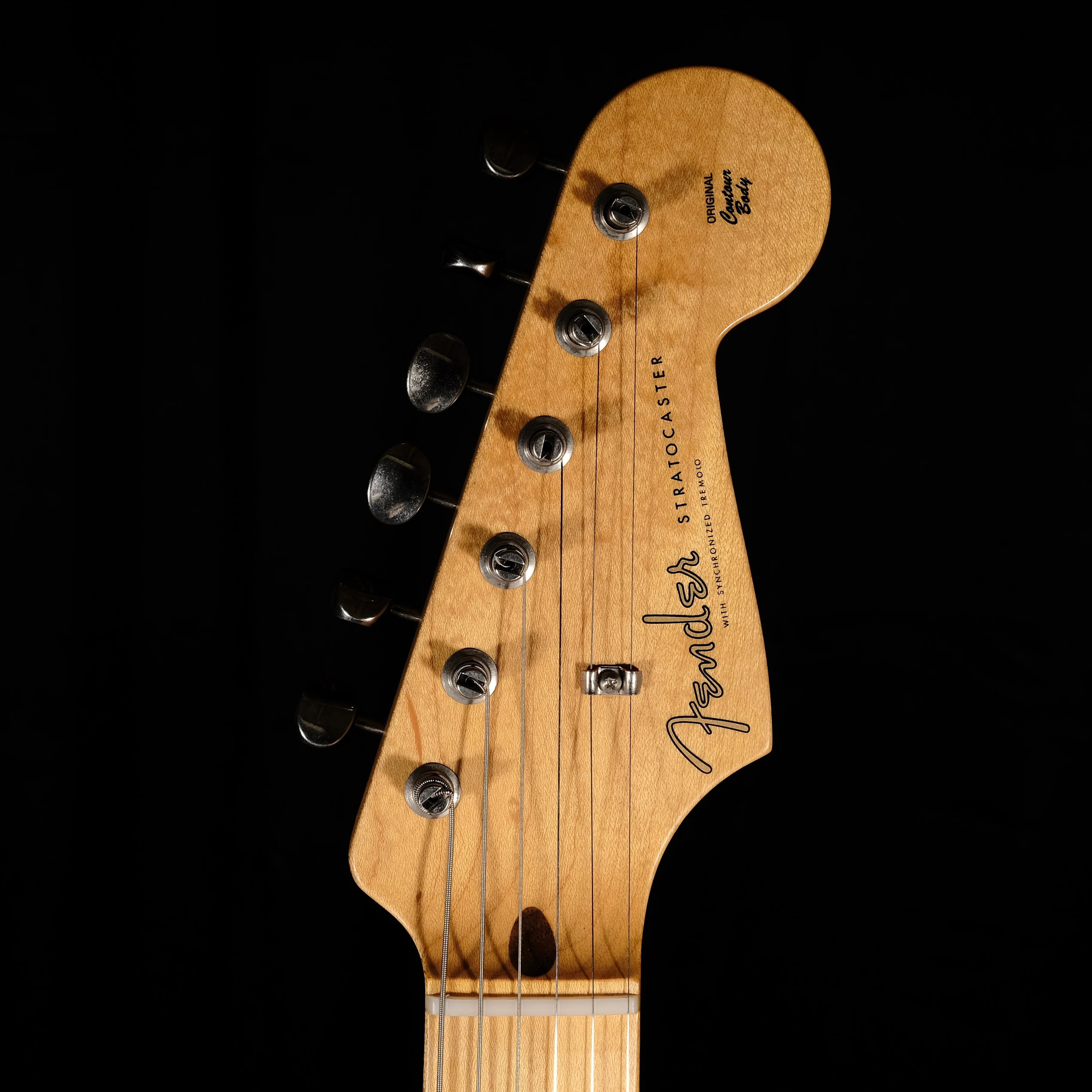 Pre Owned '13 Fender Custom Shop '55 Closet Classic Stratocaster 2 Tone Sunburst C of A OHSC - Image 14