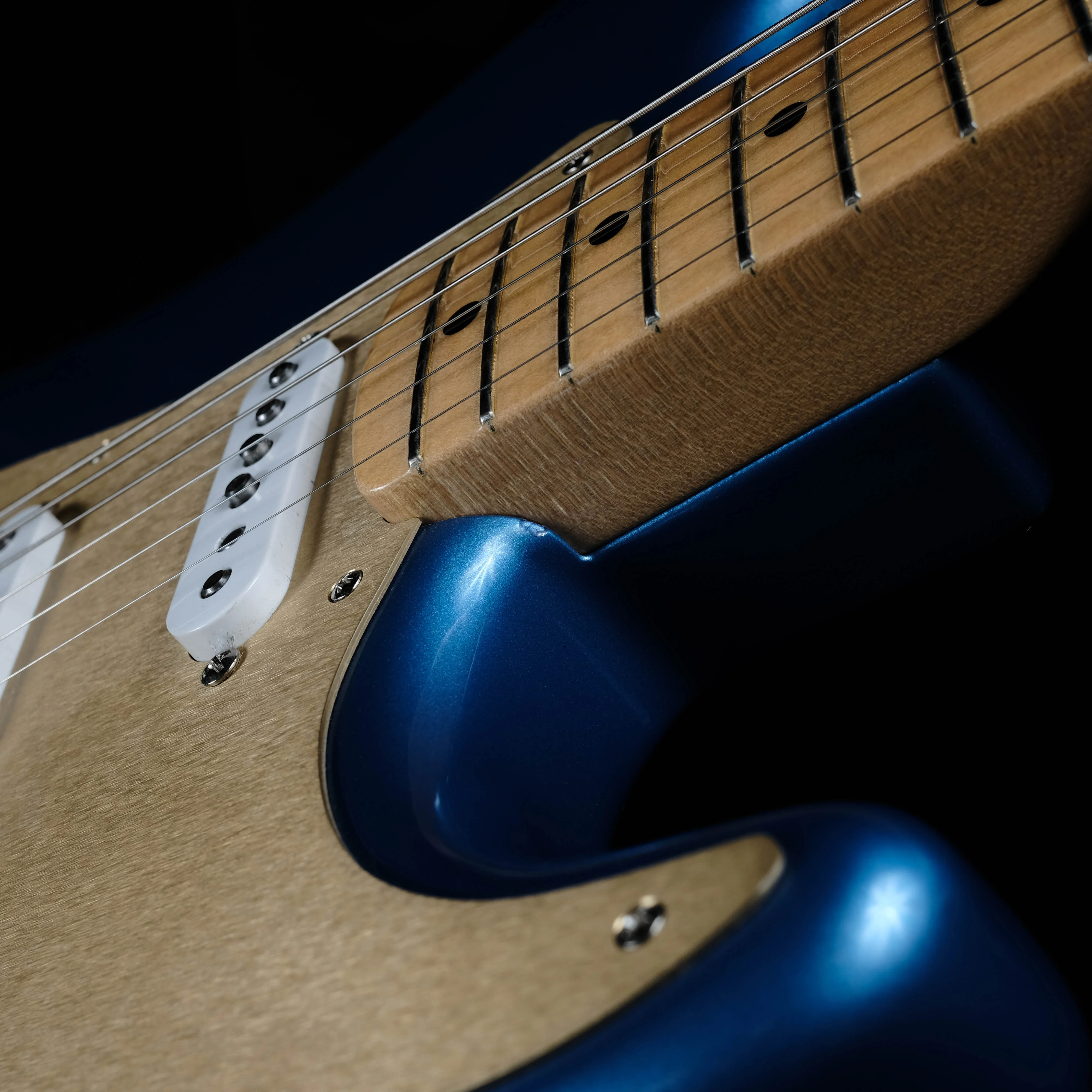 Pre Owned Fender Custom Shop '56 NOS Stratocaster Lake Placid Blue Anodized Guard With OHSC - Image 5