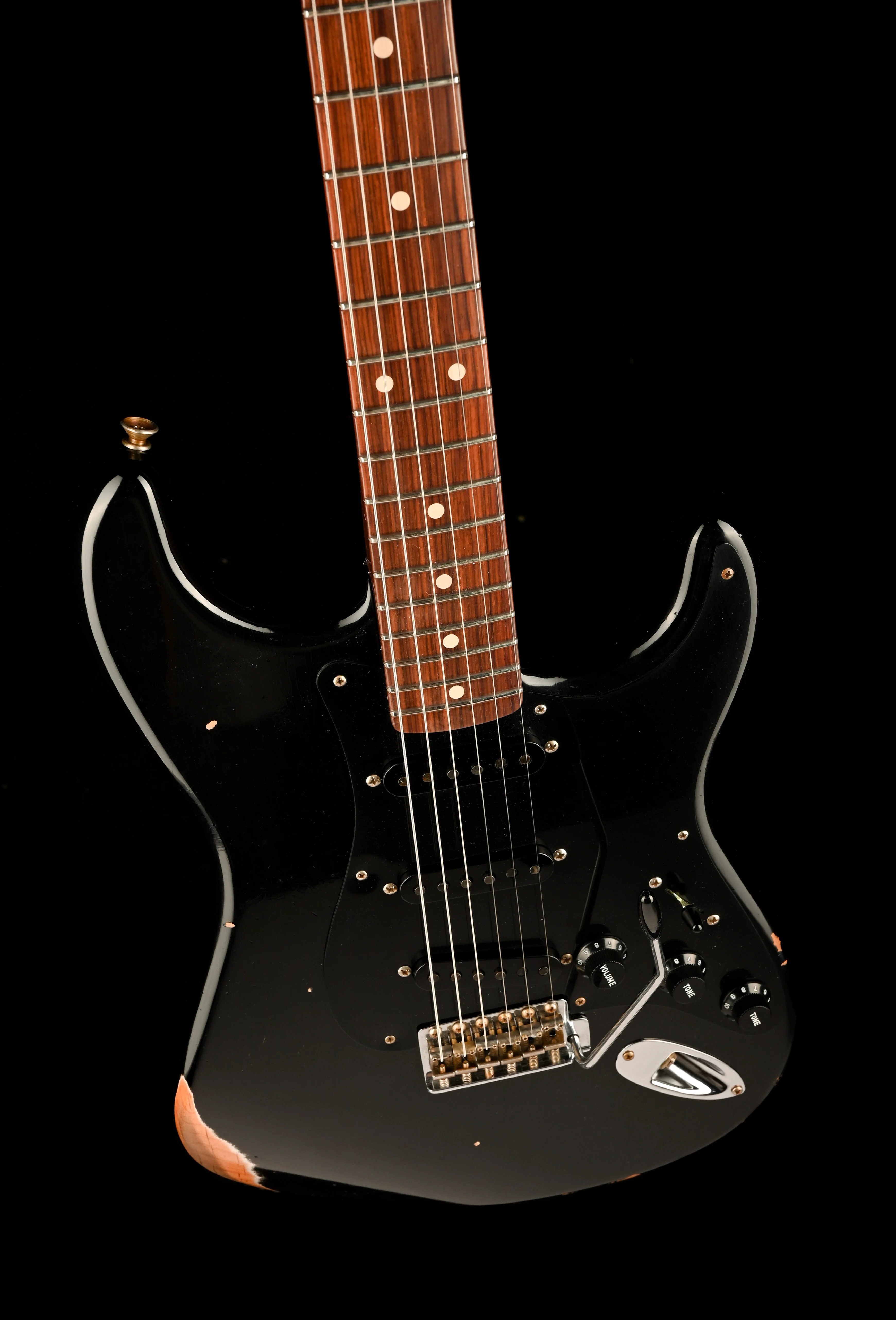 Pre Owned Fender Custom Shop 1957 Stratocaster Rosewood Neck Black With OHSC - Image 4