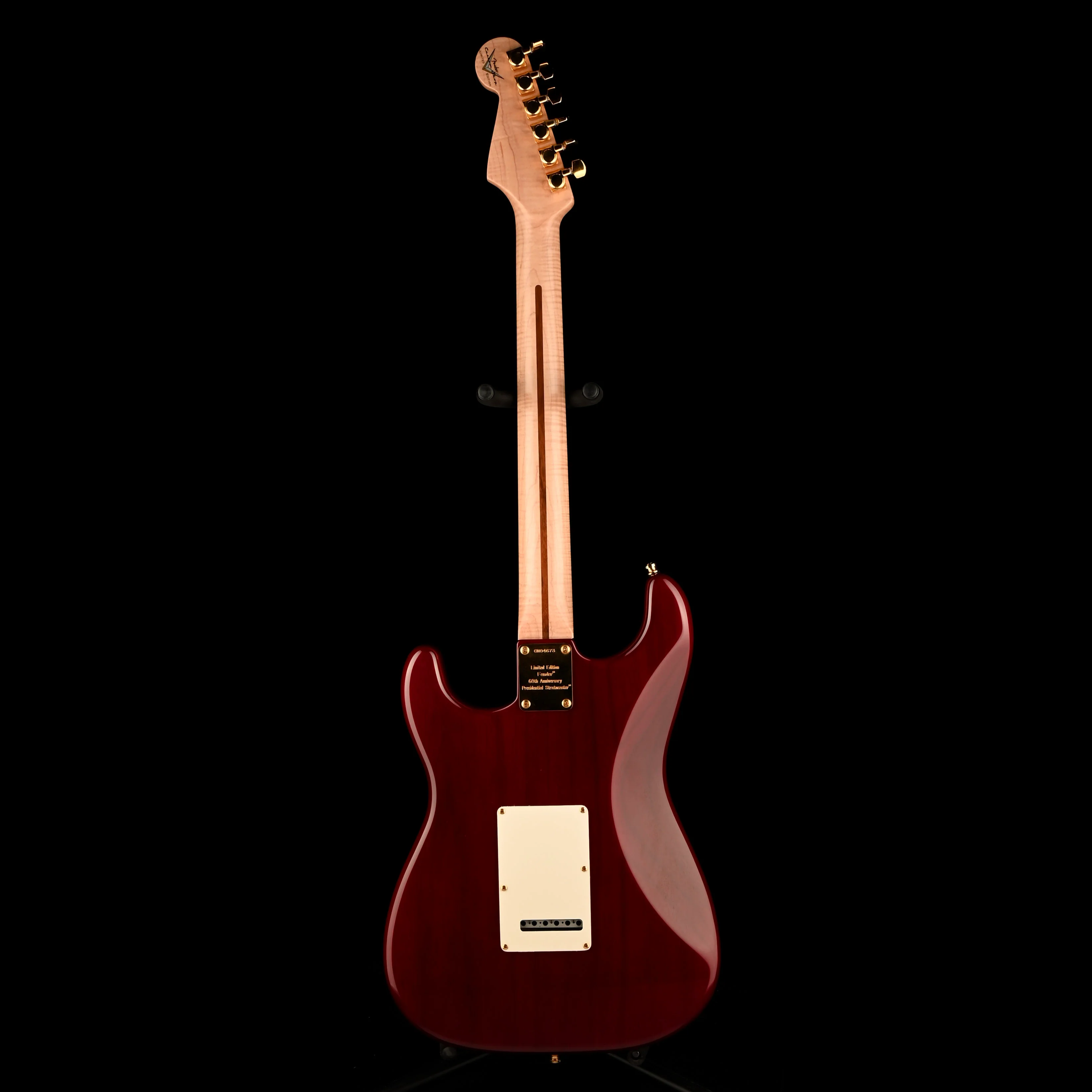 Pre Owned Fender Custom Shop 60th Anniversary Presidential Select Stratocaster Wine Red with OHSC - Image 10