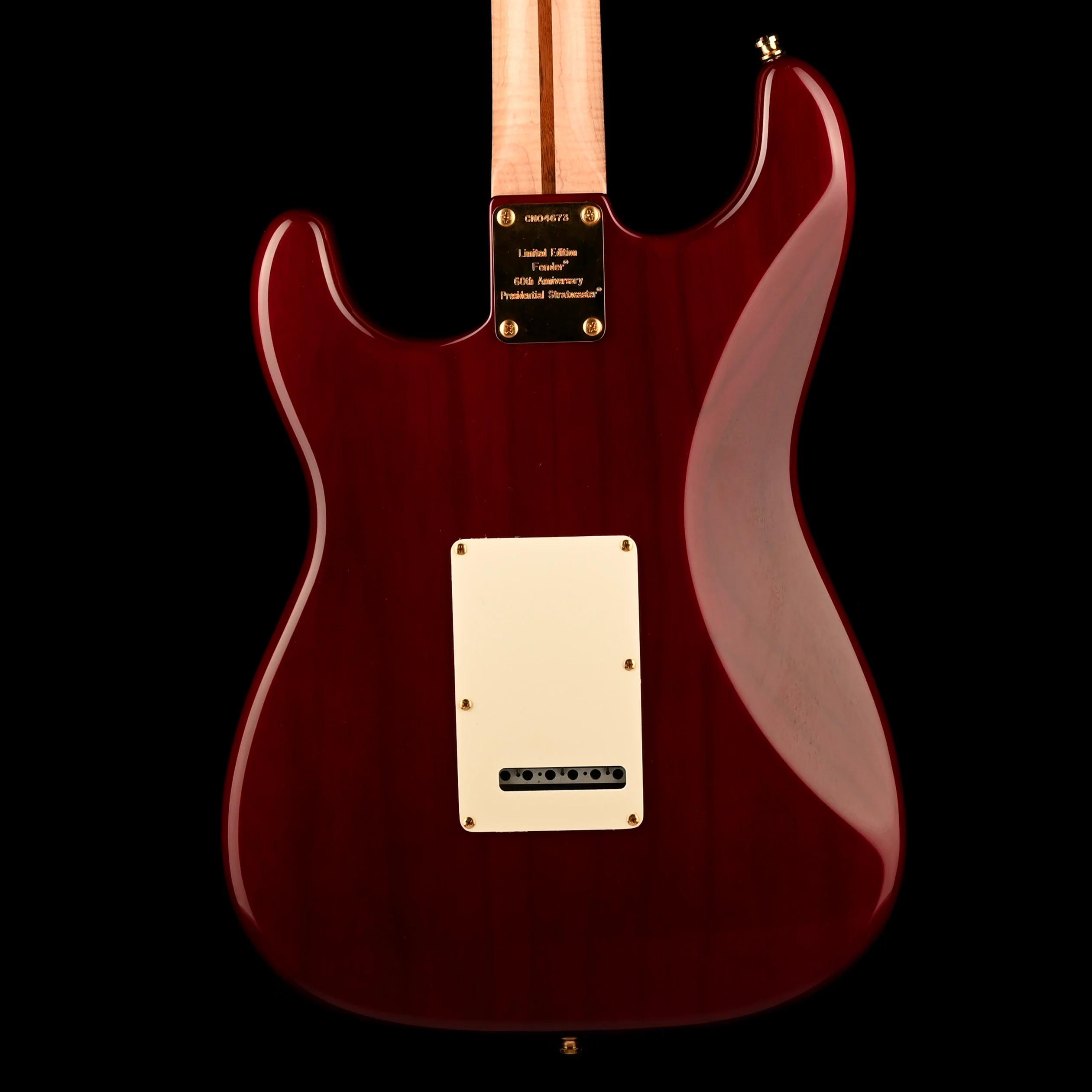 Pre Owned Fender Custom Shop 60th Anniversary Presidential Select Stratocaster Wine Red with OHSC - Image 9