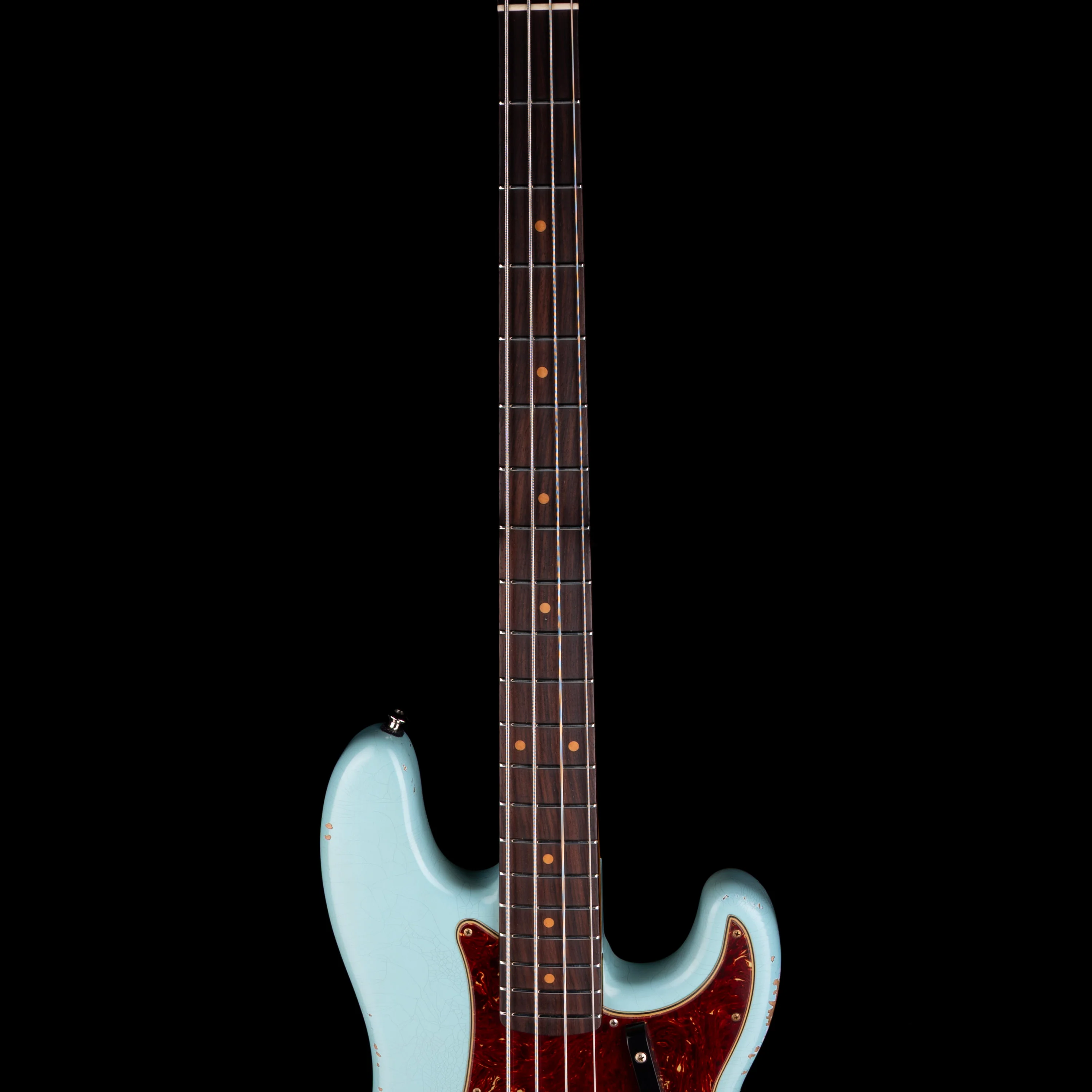 Pre Owned Fender Custom Shop ‘63 Precision Bass Heavy Relic Aged Daphne Blue With OHSC - Image 7