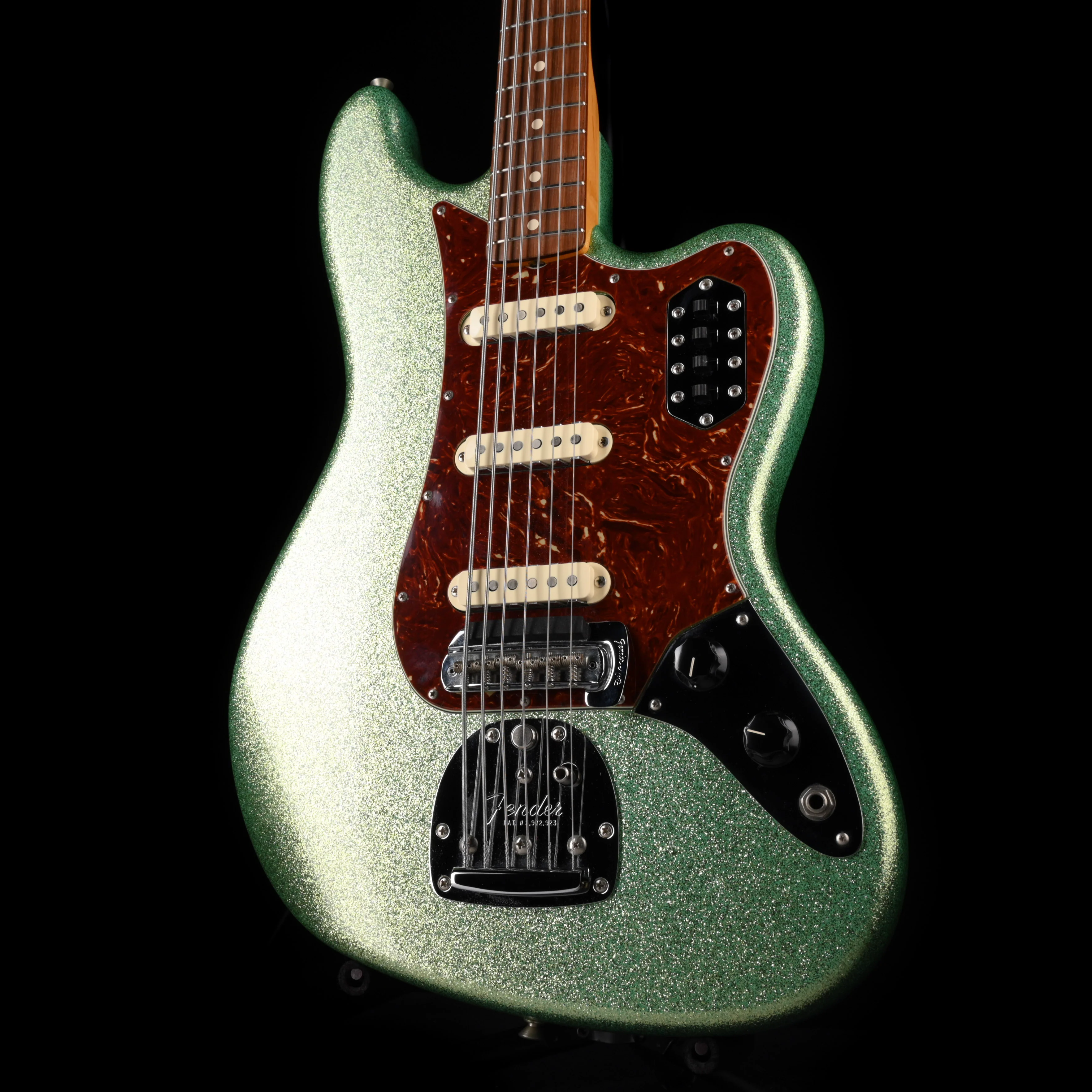 Pre Owned Fender Custom Shop Bass VI NOS Seafoam Sparkle With OHSC - Image 4