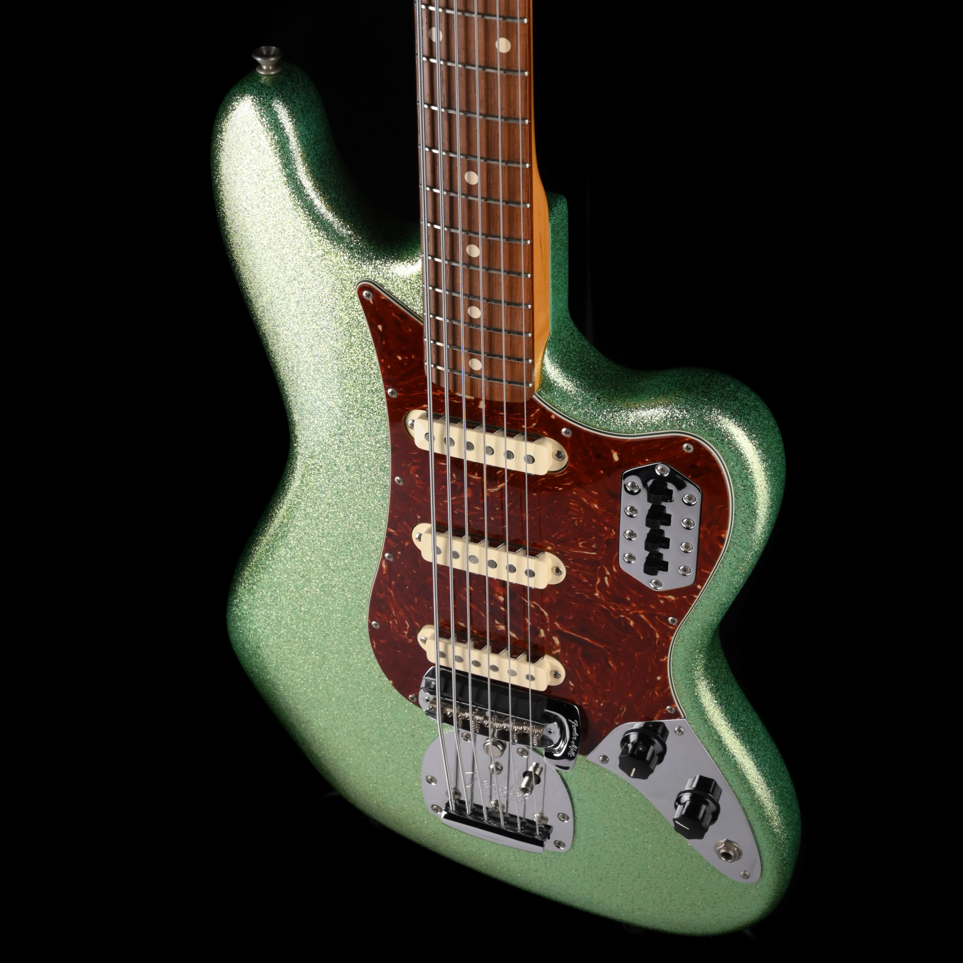 Pre Owned Fender Custom Shop Bass VI NOS Seafoam Sparkle With OHSC - Image 7