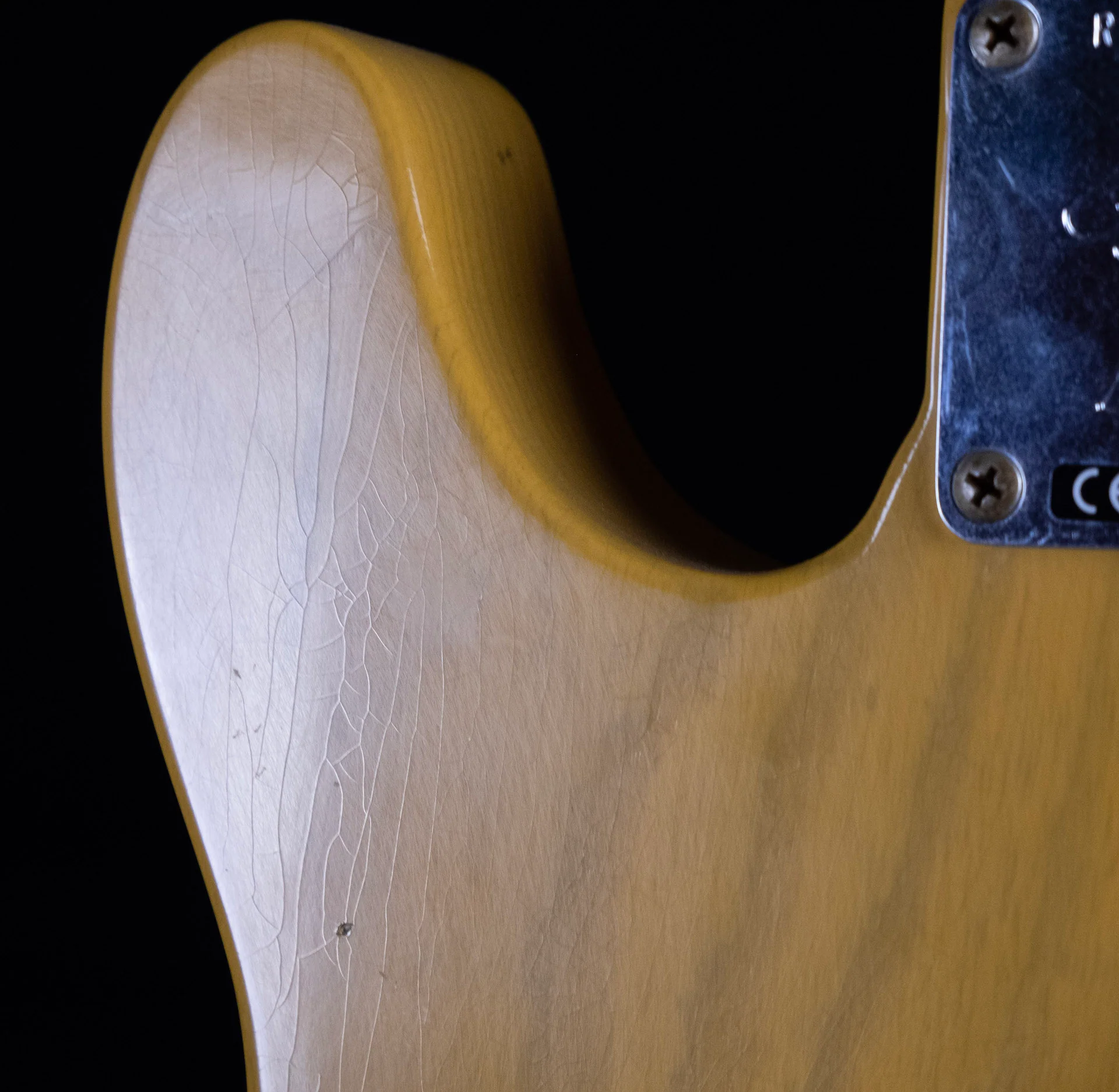 Used '20 Fender Custom Shop 50's Vibra Telecaster Journeyman Relic Butterscotch Blonde  w Bigsby & OHSC - Image 9