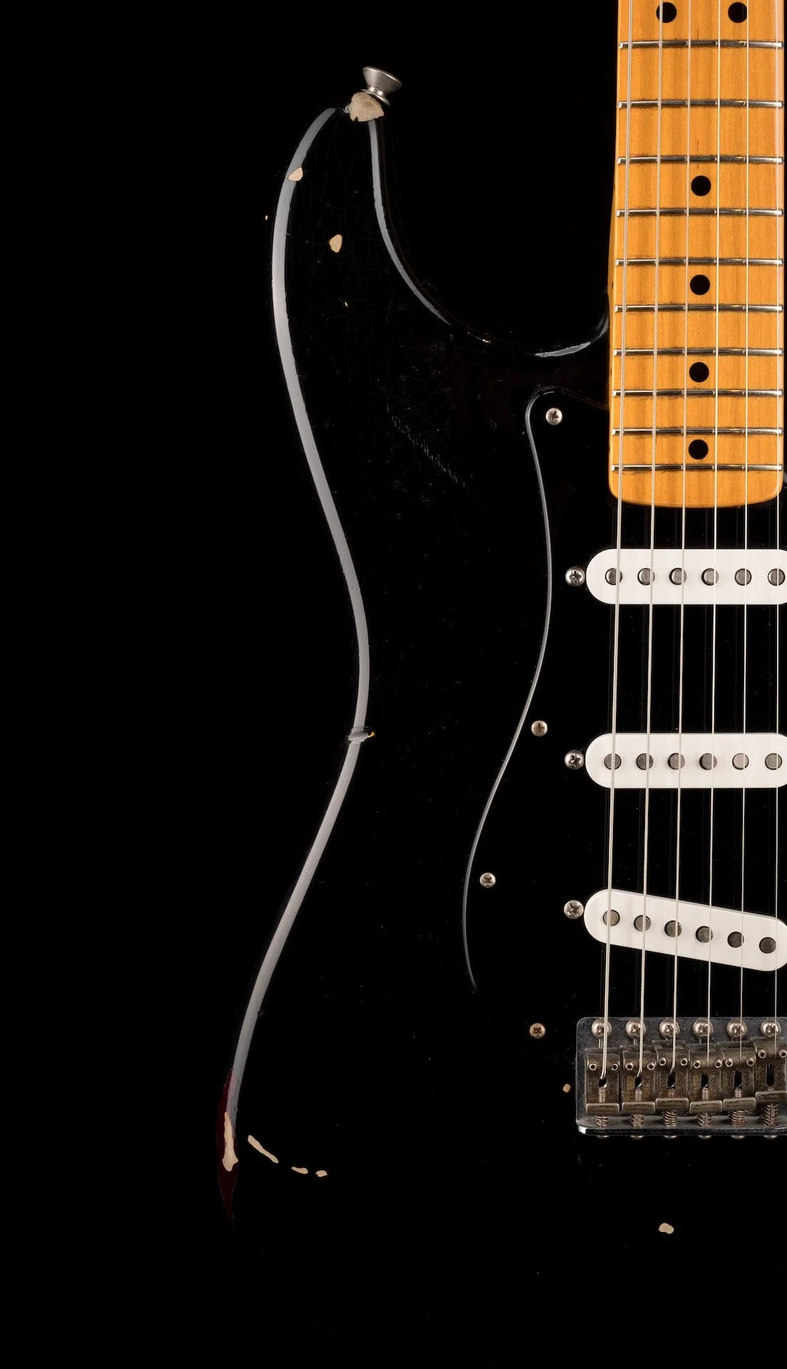 Pre-Owned Fender Custom Shop David Gilmour Stratocaster Relic Black over 3-Tone Sunburst - Image 7