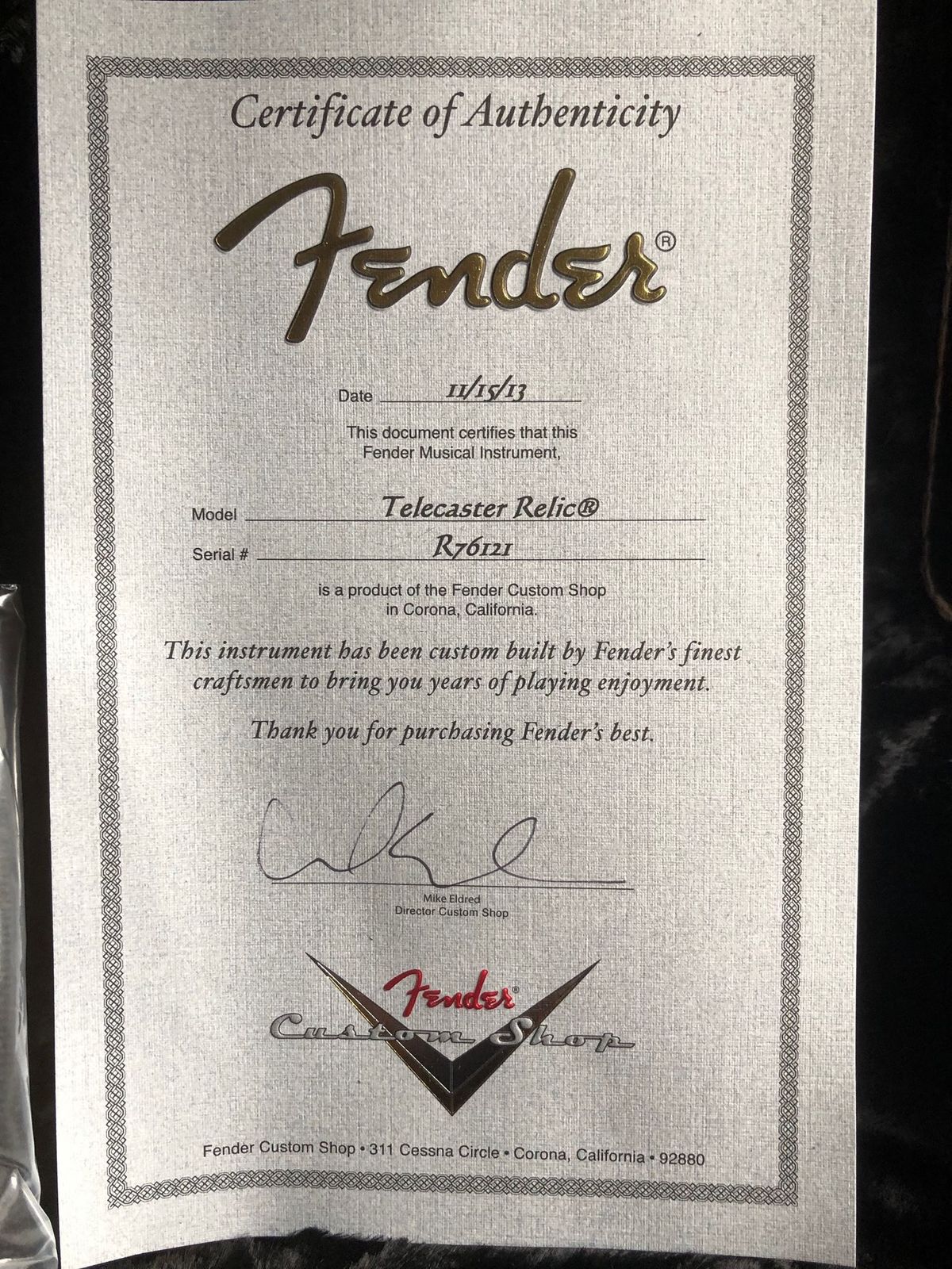 Pre Owned 2013 Fender Custom Shop Double TV Jones Relic Telecaster Gold Top OHSC & C of A - Image 11