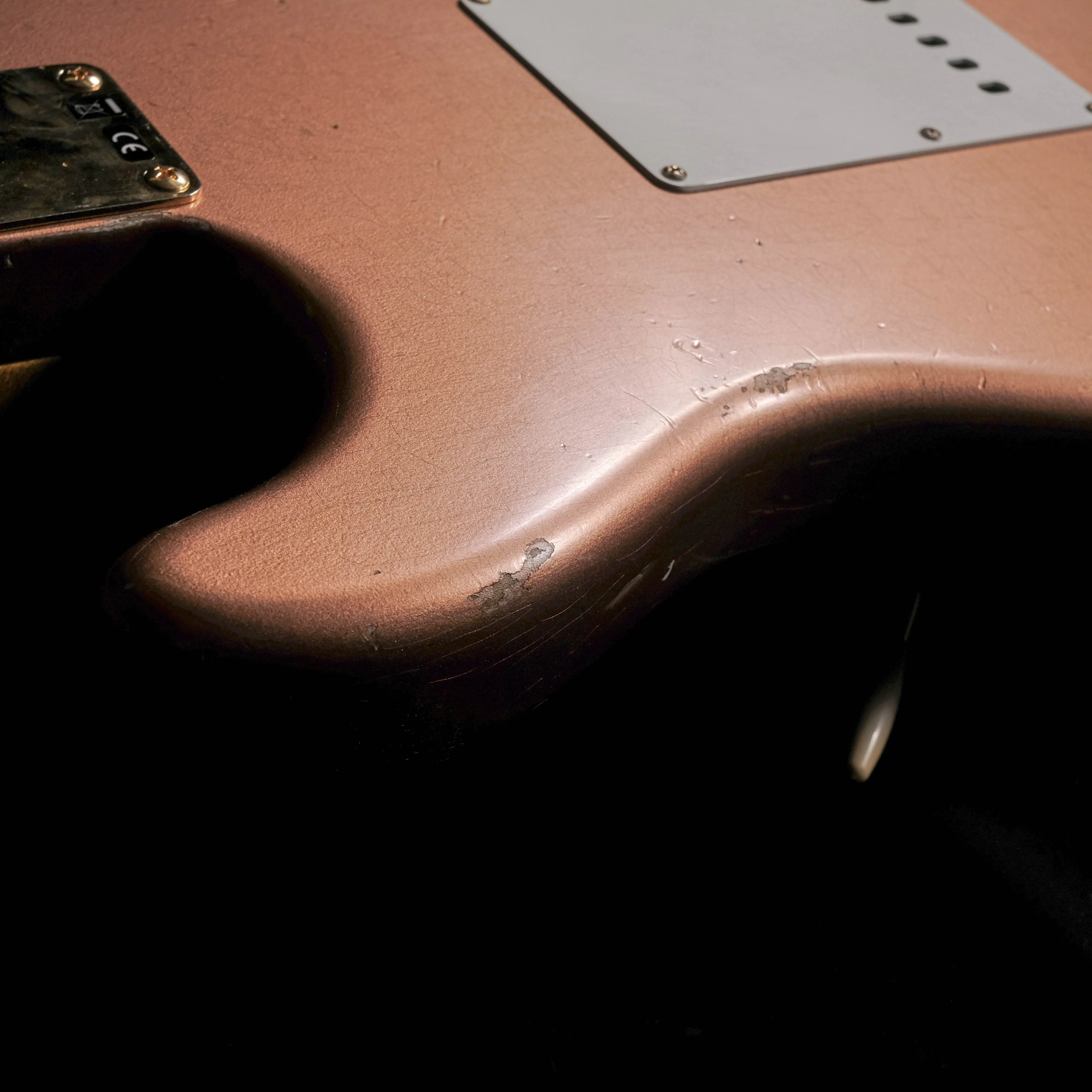 Preowned Fender Custom Shop "Golden Rose" 1959 Strat Relic Copper Metallic With OHSC - Image 11