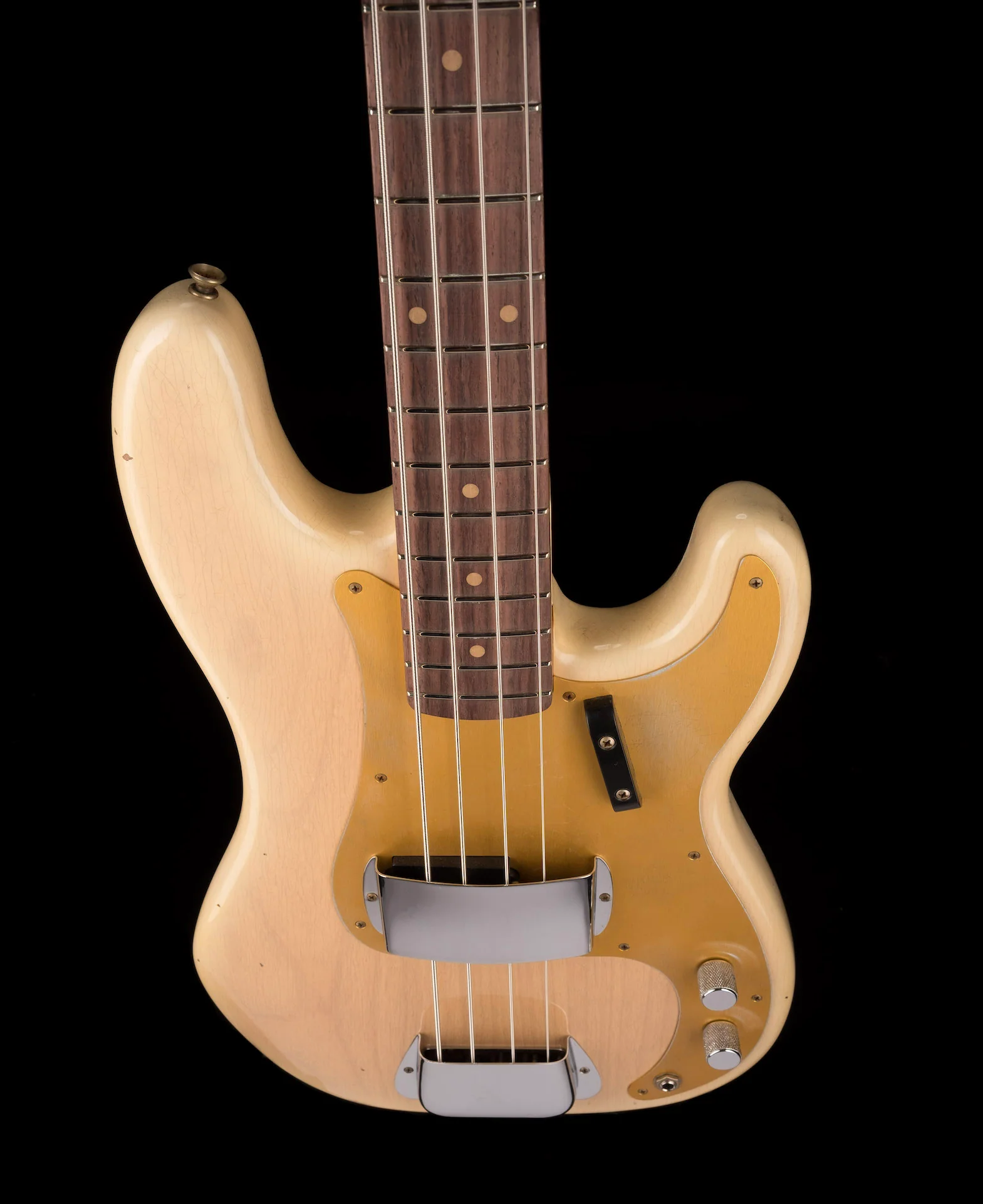 Pre-Owned Fender Custom Shop Limited Edition 1959 Precision Bass Journeyman Relic Natural Blonde With OHSC - Image 4