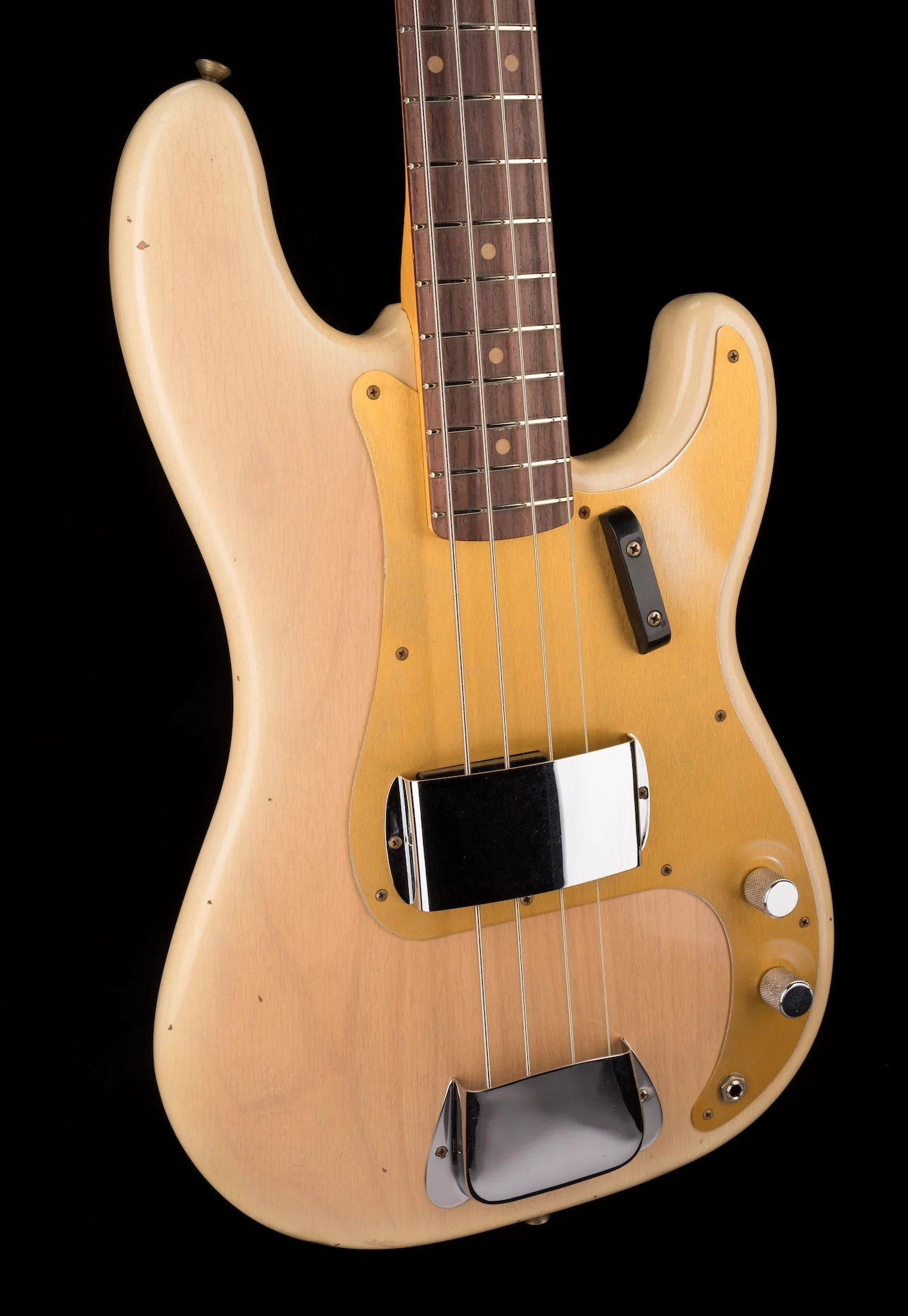 Pre-Owned Fender Custom Shop Limited Edition 1959 Precision Bass Journeyman Relic Natural Blonde With OHSC - Image 8