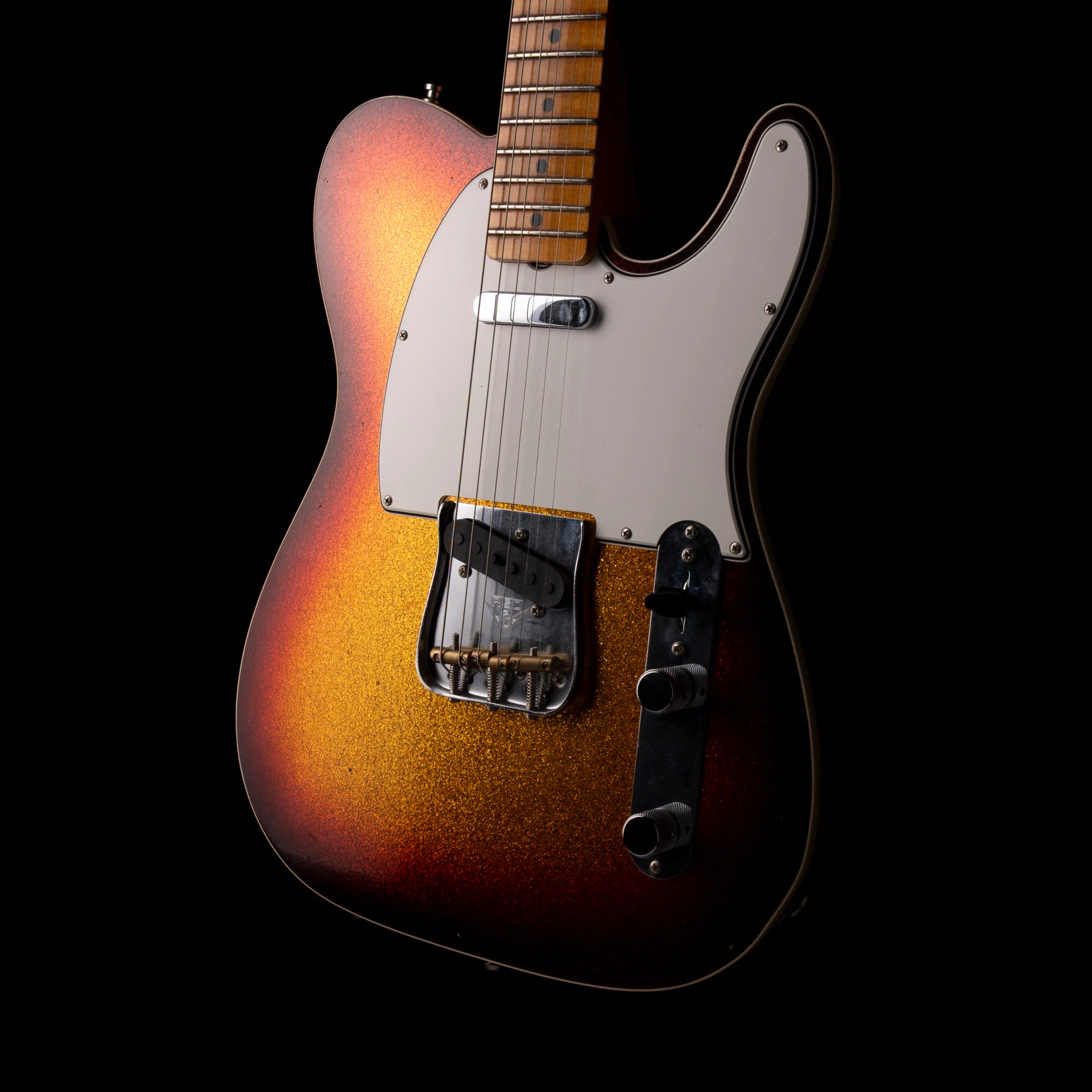 Pre Owned Fender Custom Shop Limited Edition Postmodern Telecaster Journeyman Relic 3-Tone Sunburst Sparkle With OHSC - Image 7