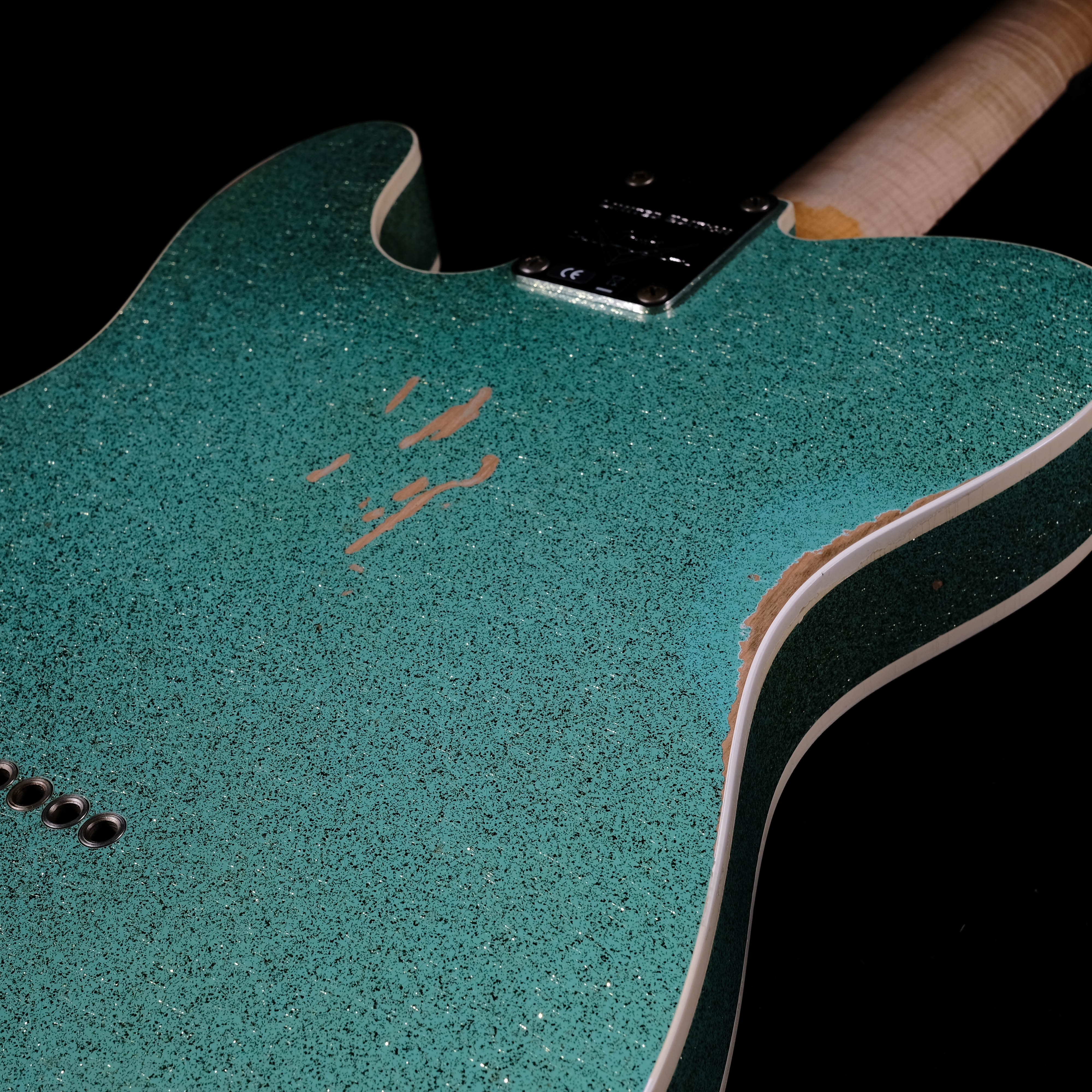 Pre Owned '19 Fender Custom Shop Limited Edition Telecaster Custom Relic Aged Seafoam Sparkle - Image 11