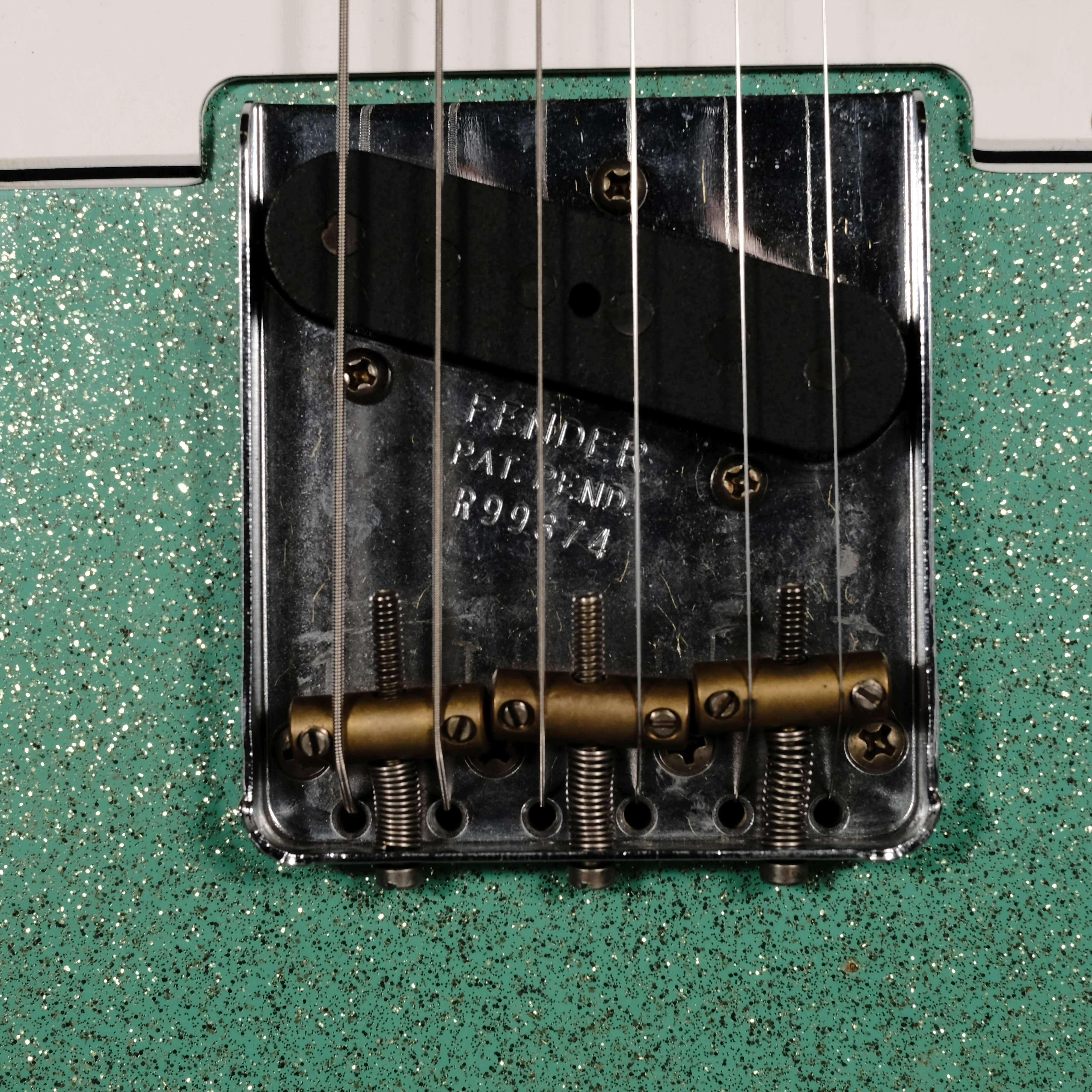 Pre Owned '19 Fender Custom Shop Limited Edition Telecaster Custom Relic Aged Seafoam Sparkle - Image 4