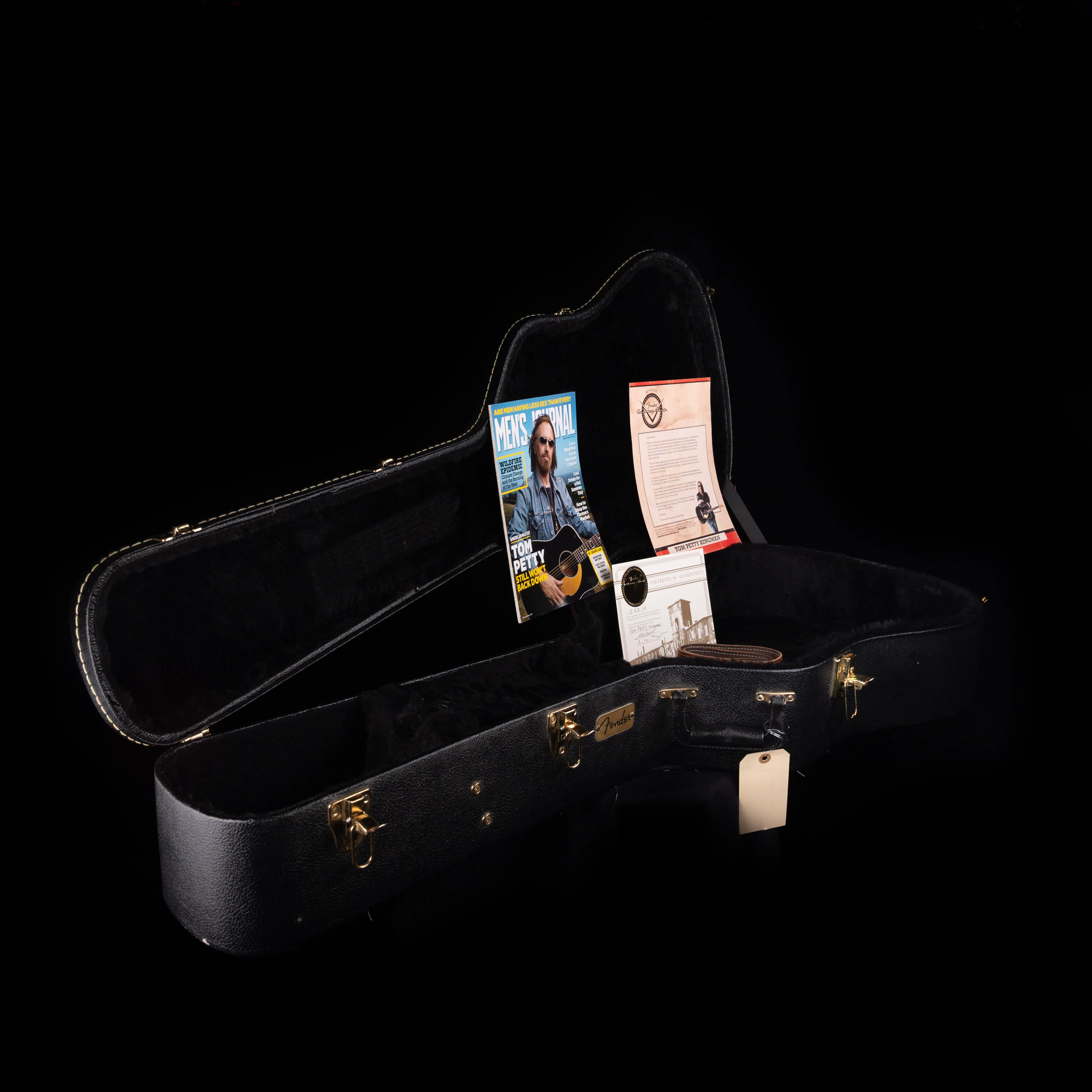 Pre-Owned Fender Custom Shop Limited Edition Tom Petty Kingman Signature Acoustic Black With OHSC - Image 15