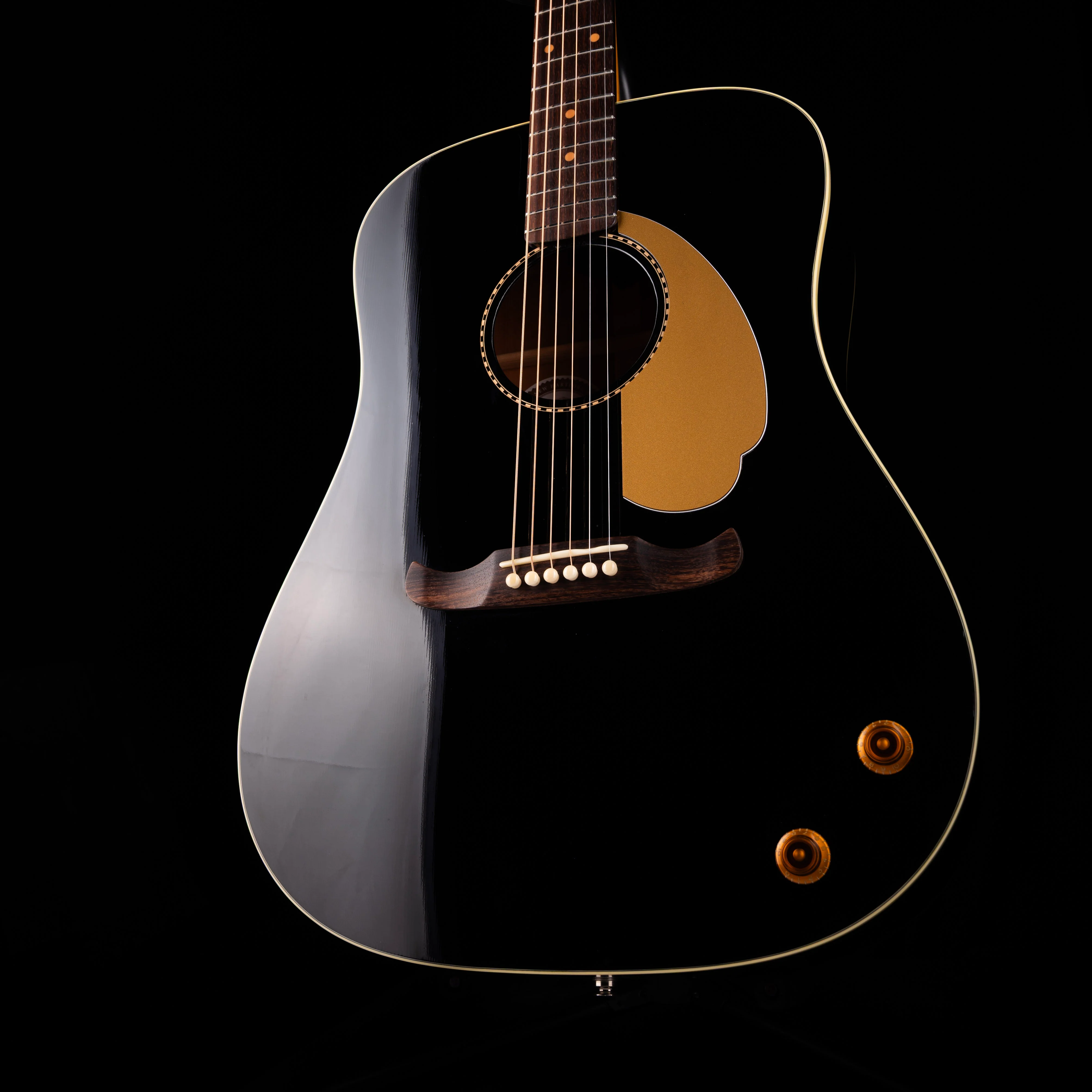 Pre-Owned Fender Custom Shop Limited Edition Tom Petty Kingman Signature Acoustic Black With OHSC - Image 3