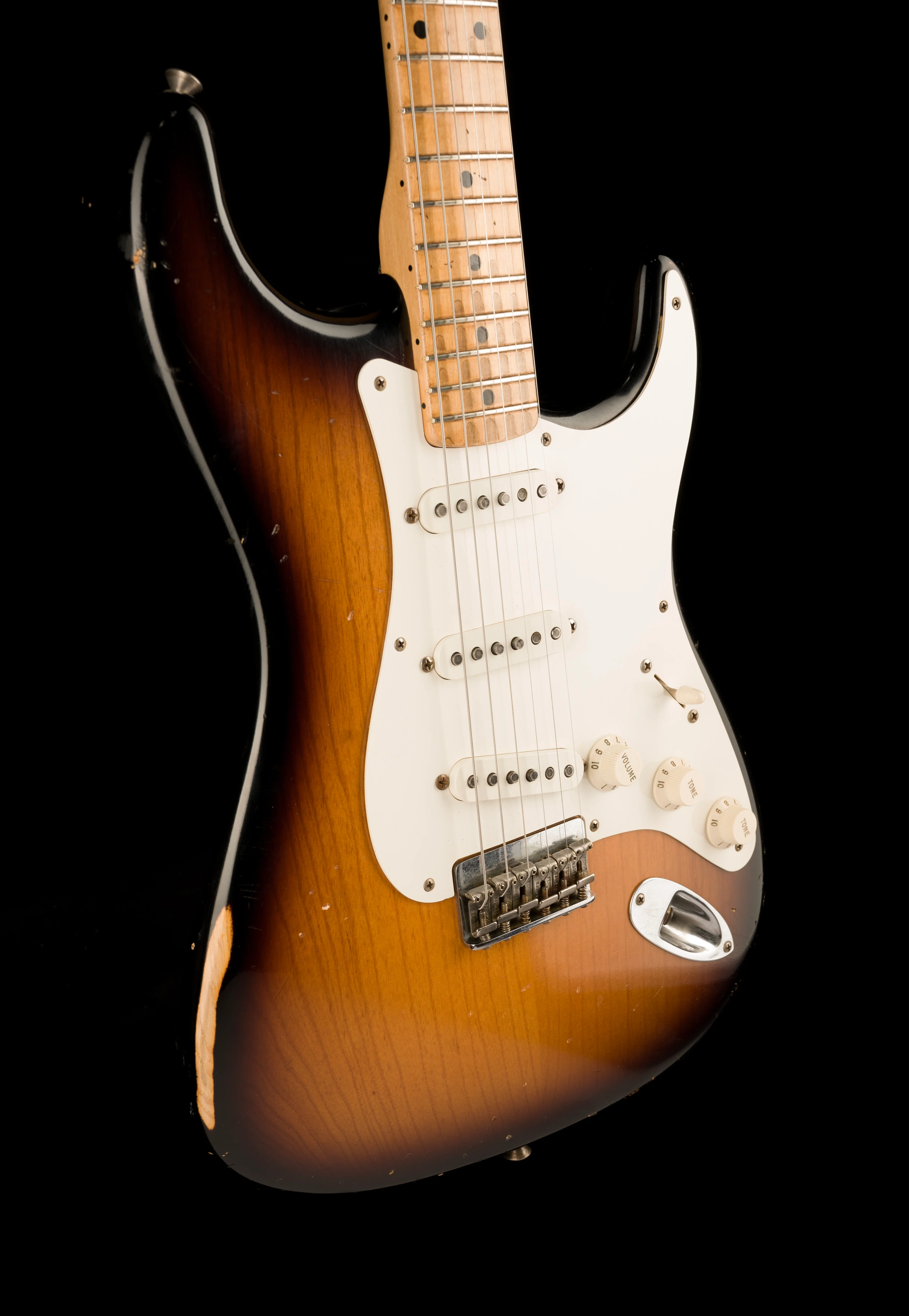 Pre Owned Fender Custom Shop Masterbuilt Stephen Stern '50s Stratocaster 2-Tone Sunburst With OHSC - Image 10