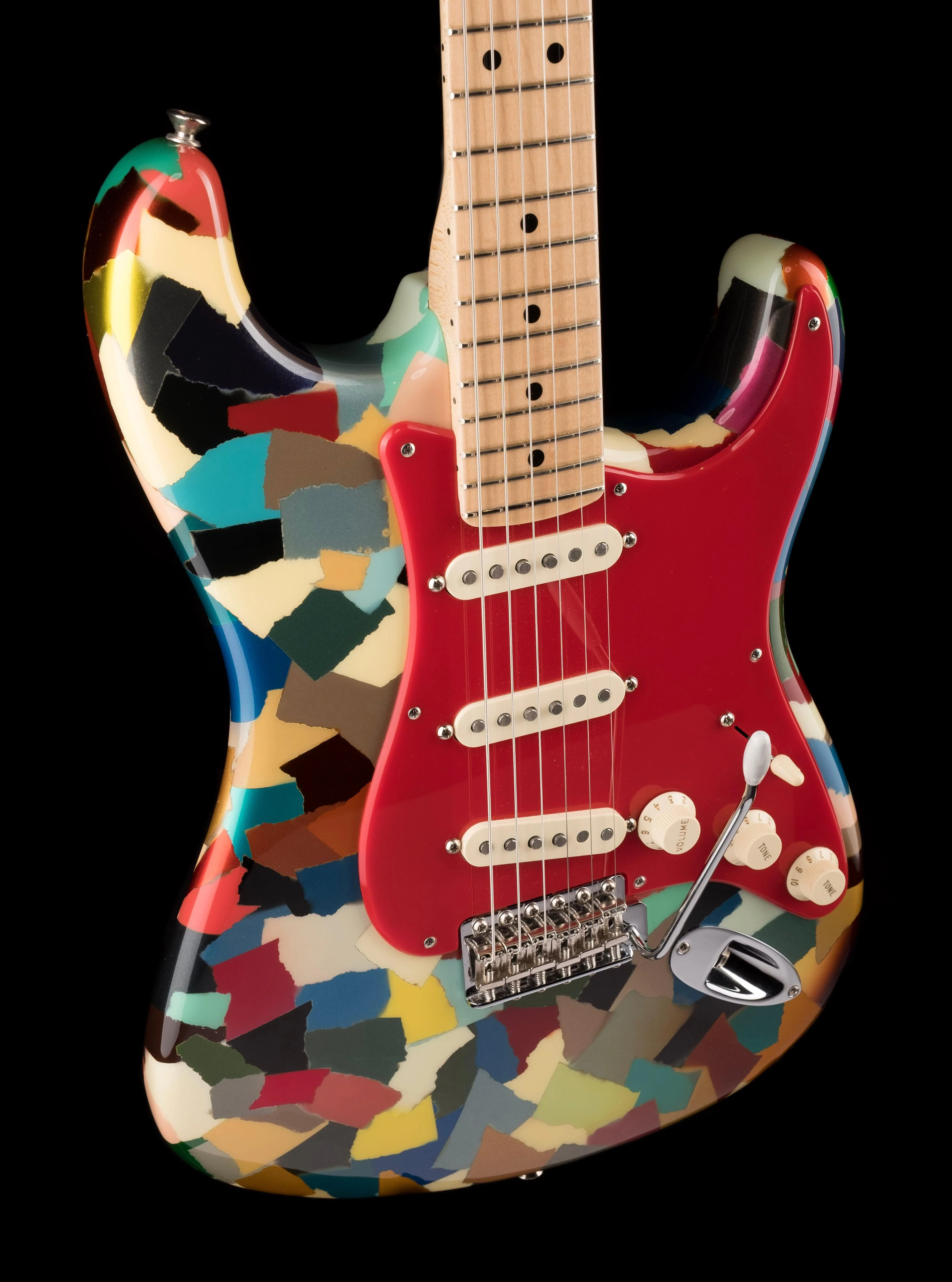Pre-Owned Fender Custom Shop Masterbuilt Dale Wilson Active Clown Patch Strat Electric Guitar - Image 10