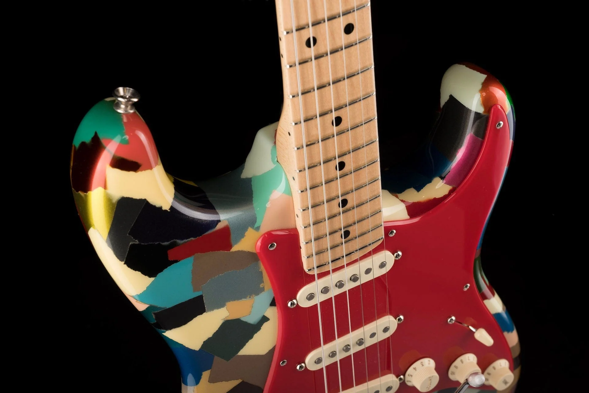 Pre-Owned Fender Custom Shop Masterbuilt Dale Wilson Active Clown Patch Strat Electric Guitar - Image 11