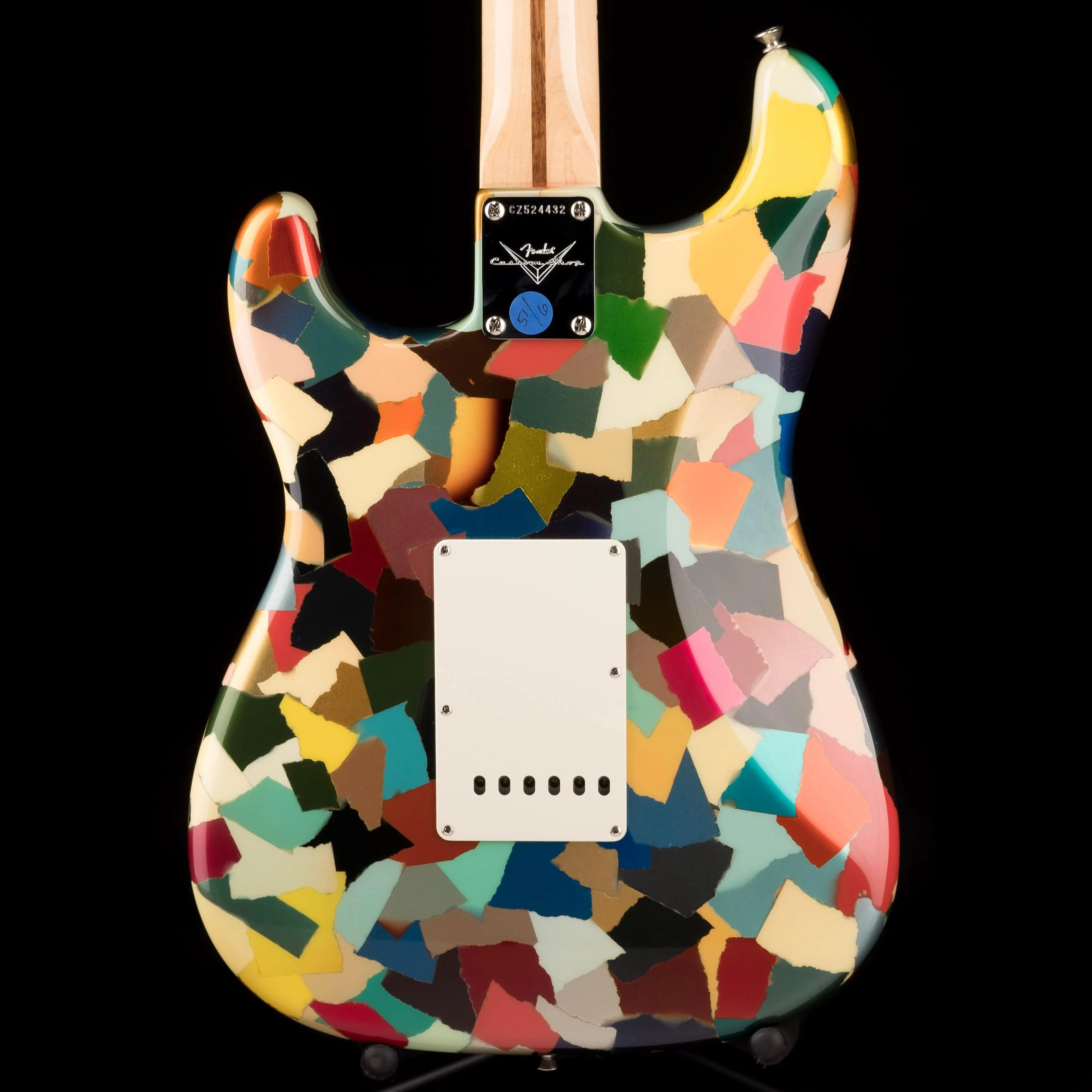 Pre-Owned Fender Custom Shop Masterbuilt Dale Wilson Active Clown Patch Strat Electric Guitar - Image 13