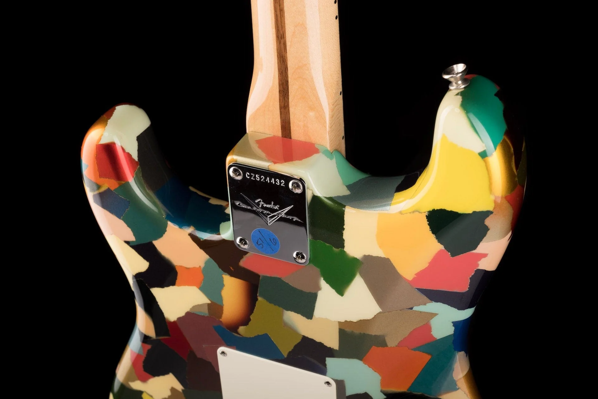Pre-Owned Fender Custom Shop Masterbuilt Dale Wilson Active Clown Patch Strat Electric Guitar - Image 16