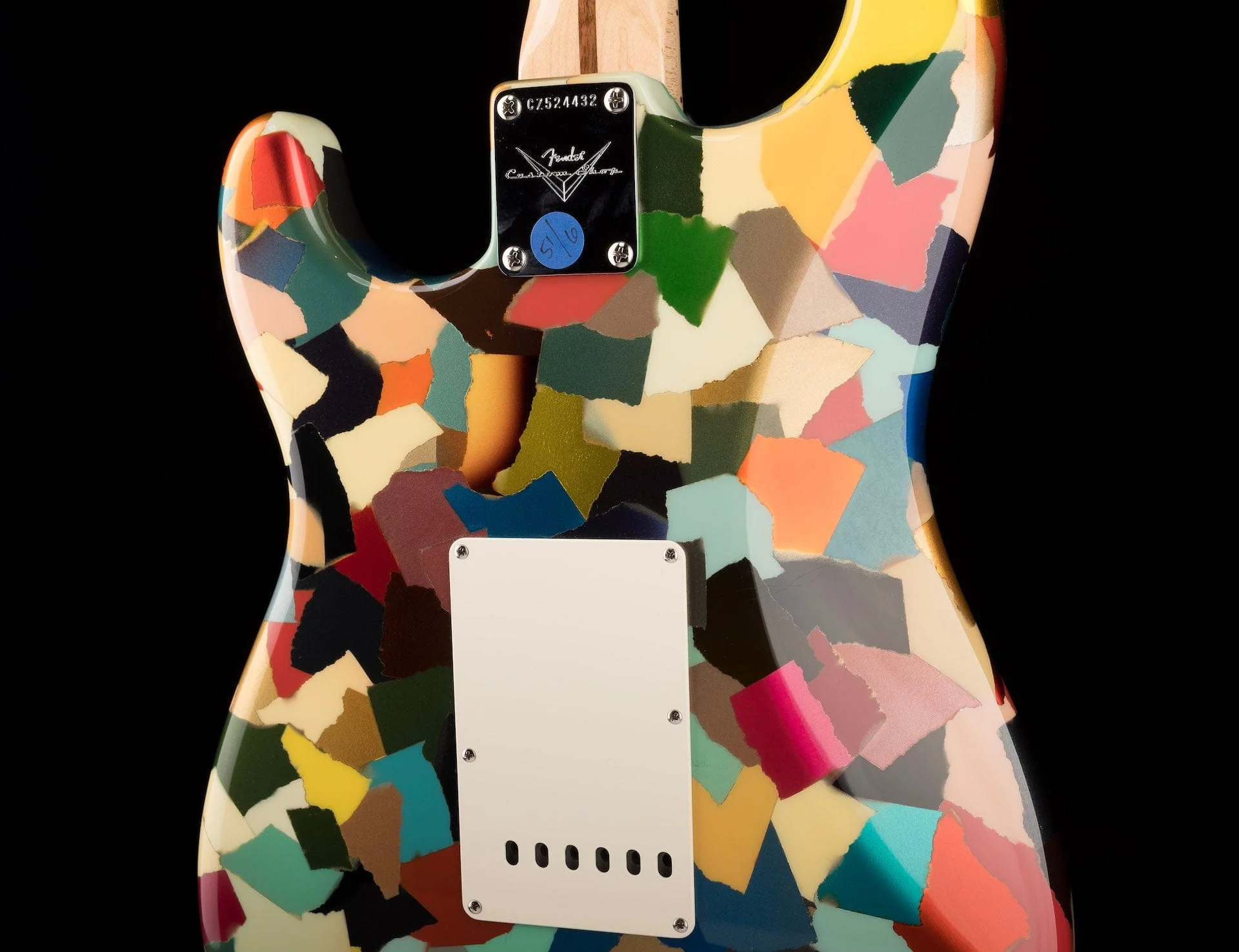Pre-Owned Fender Custom Shop Masterbuilt Dale Wilson Active Clown Patch Strat Electric Guitar - Image 18