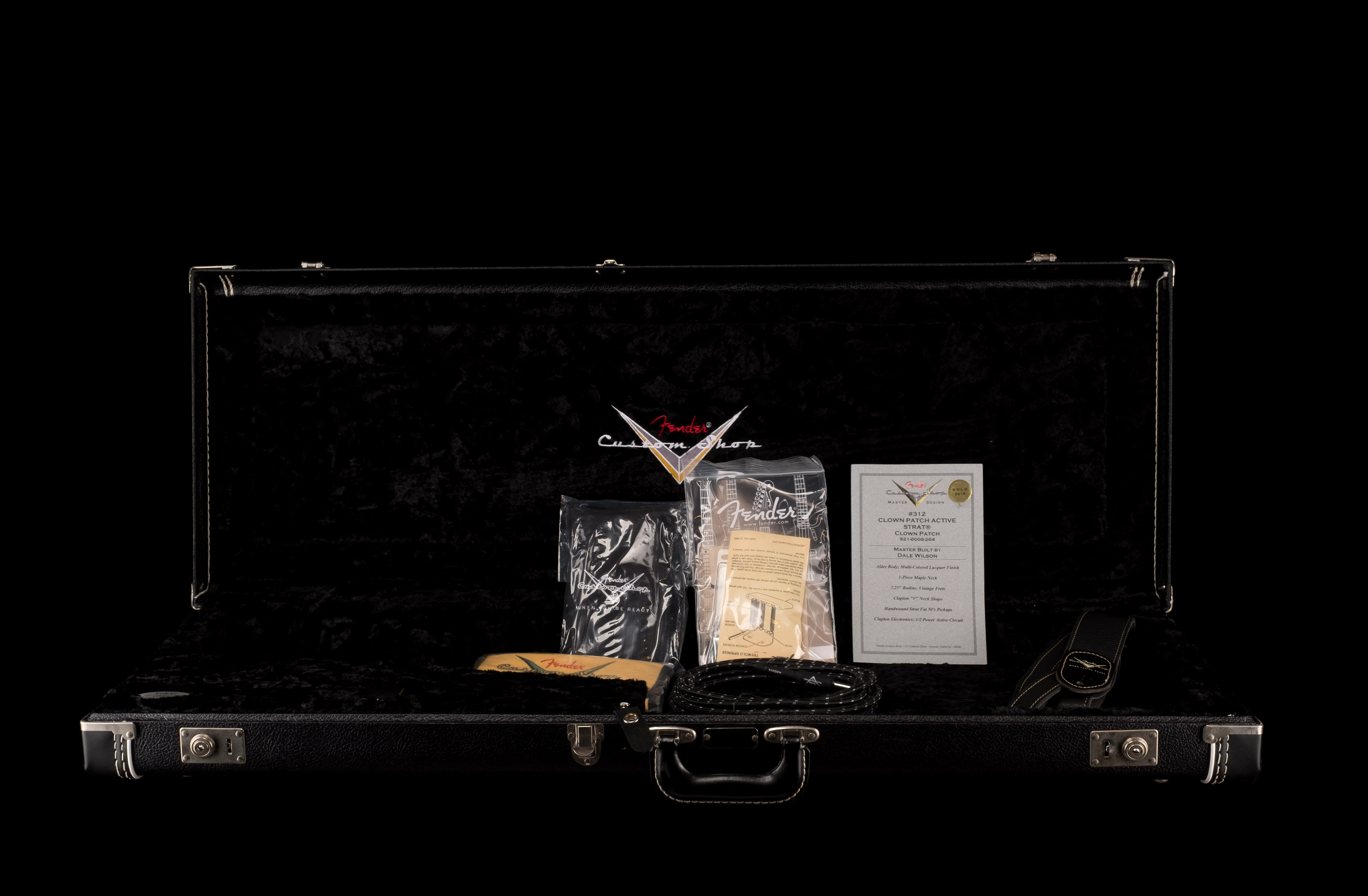 Pre-Owned Fender Custom Shop Masterbuilt Dale Wilson Active Clown Patch Strat Electric Guitar - Image 24