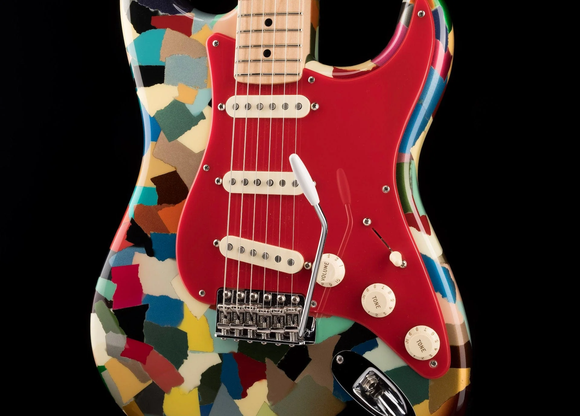 Pre-Owned Fender Custom Shop Masterbuilt Dale Wilson Active Clown Patch Strat Electric Guitar - Image 6