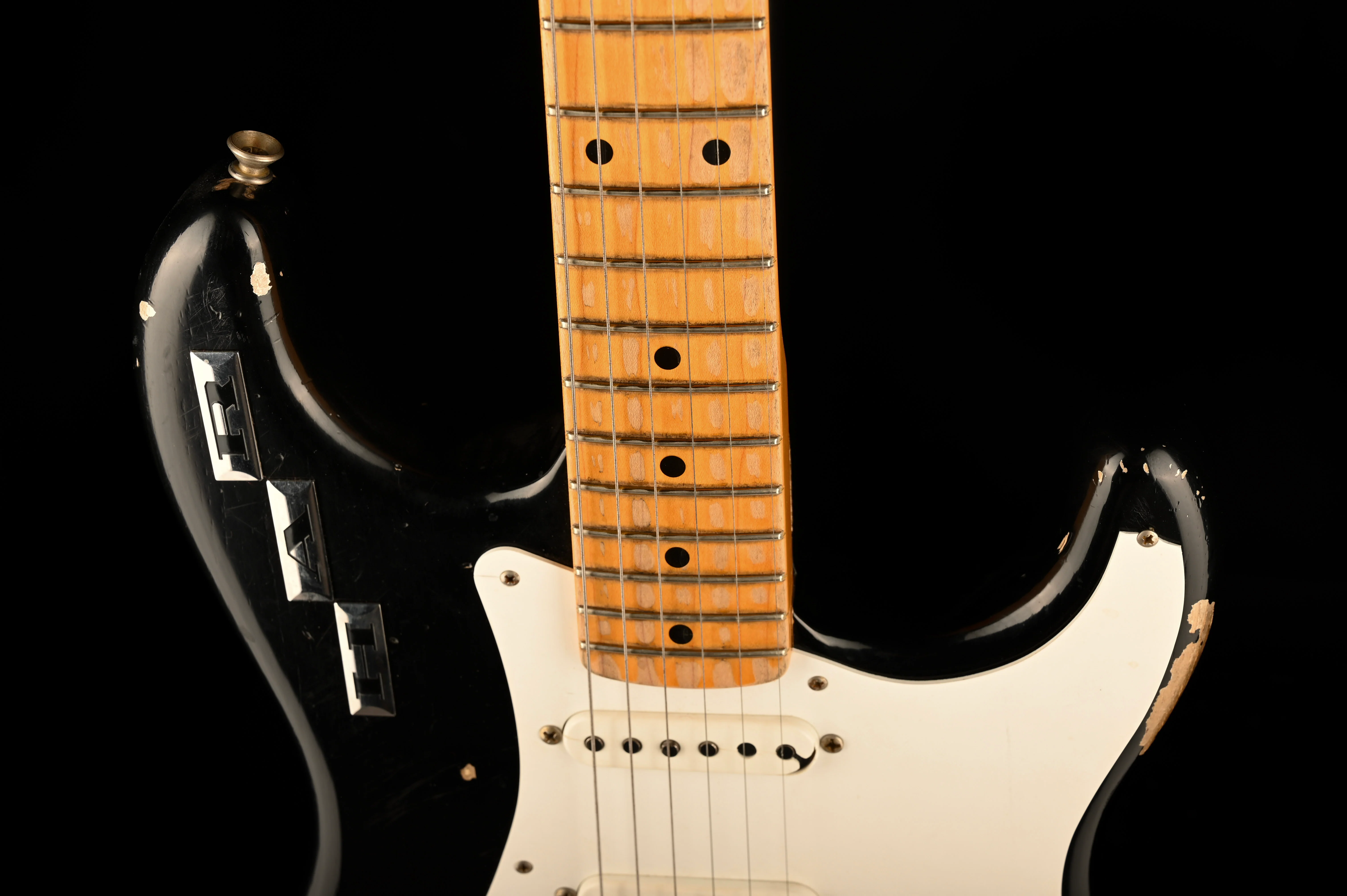 Pre Owned Fender Custom Shop Masterbuilt Dennis Galuszka H.A.R Stratocaster Black With OHSC - Image 3