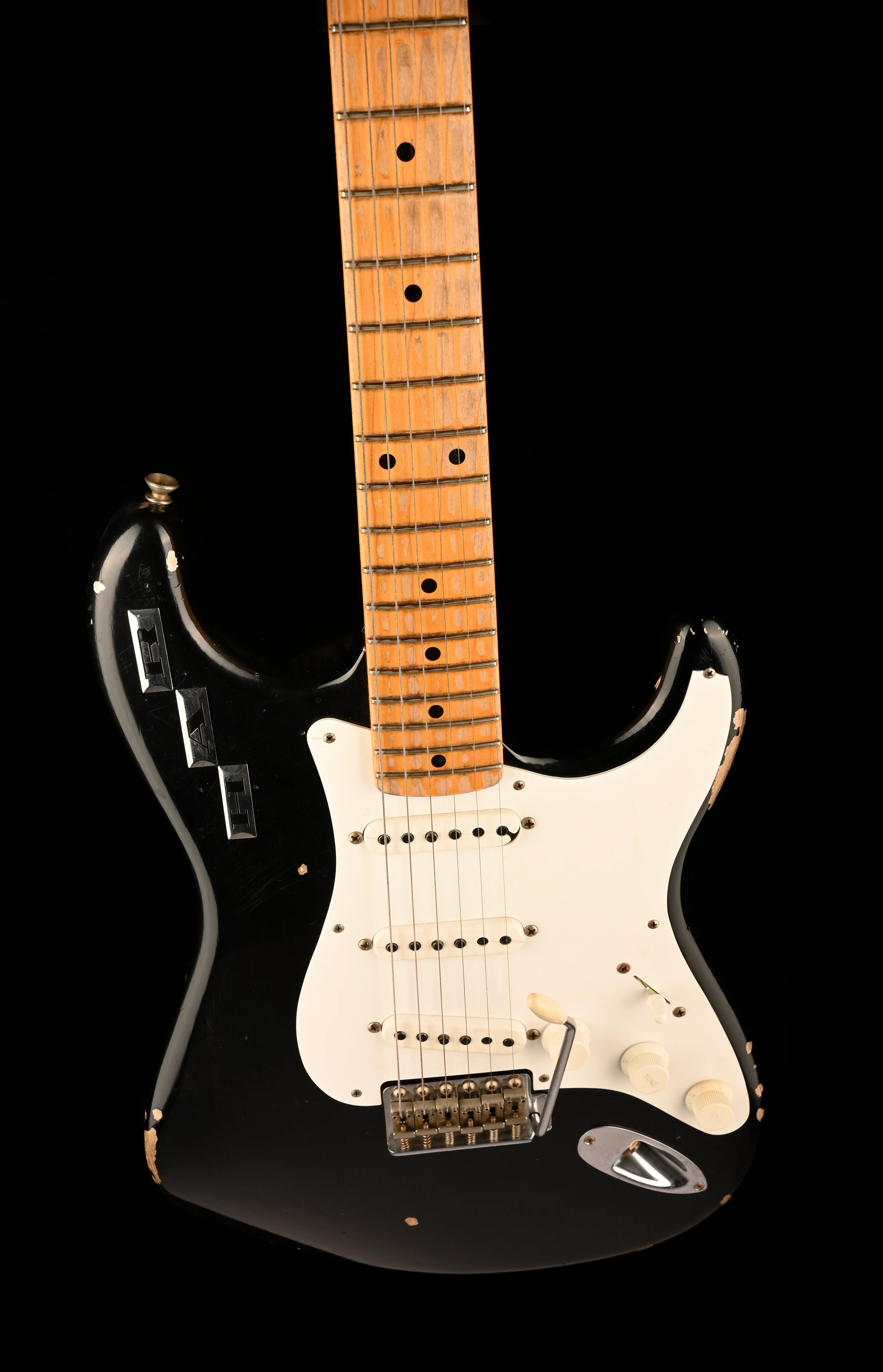 Pre Owned Fender Custom Shop Masterbuilt Dennis Galuszka H.A.R Stratocaster Black With OHSC - Image 4