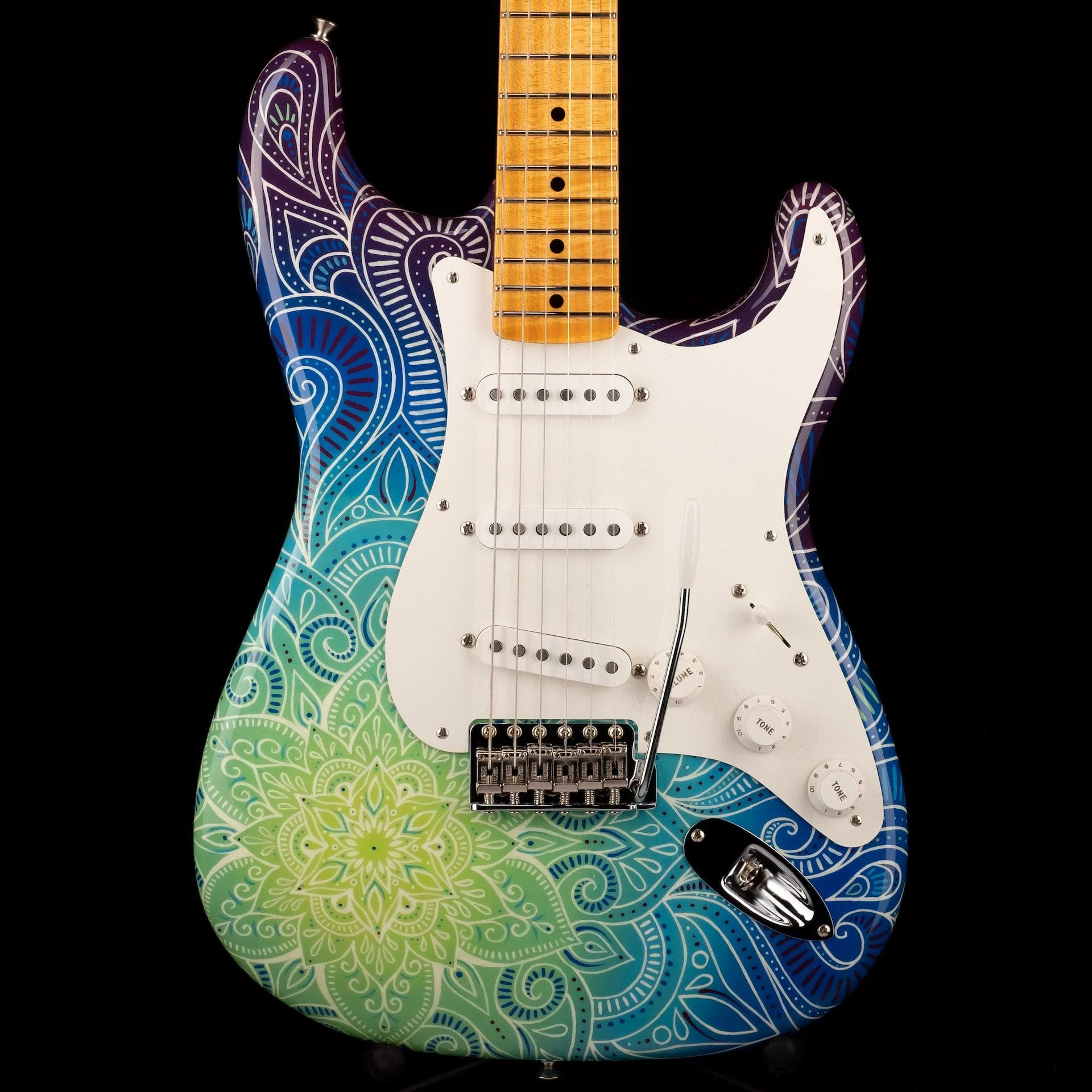 Pre-Owned Fender Artist Series Custom Shop Masterbuilt Greg Fessler Madison Roy "Mandala Burst" 1968 Stratocaster