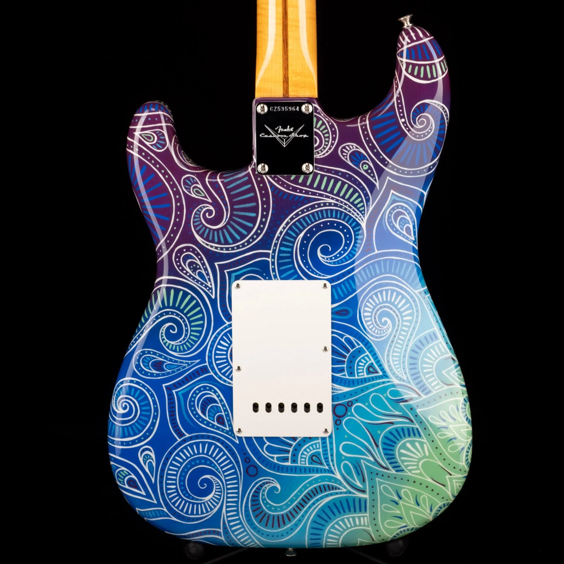 Pre-Owned Fender Artist Series Custom Shop Masterbuilt Greg Fessler Madison Roy "Mandala Burst" 1968 Stratocaster - Image 14