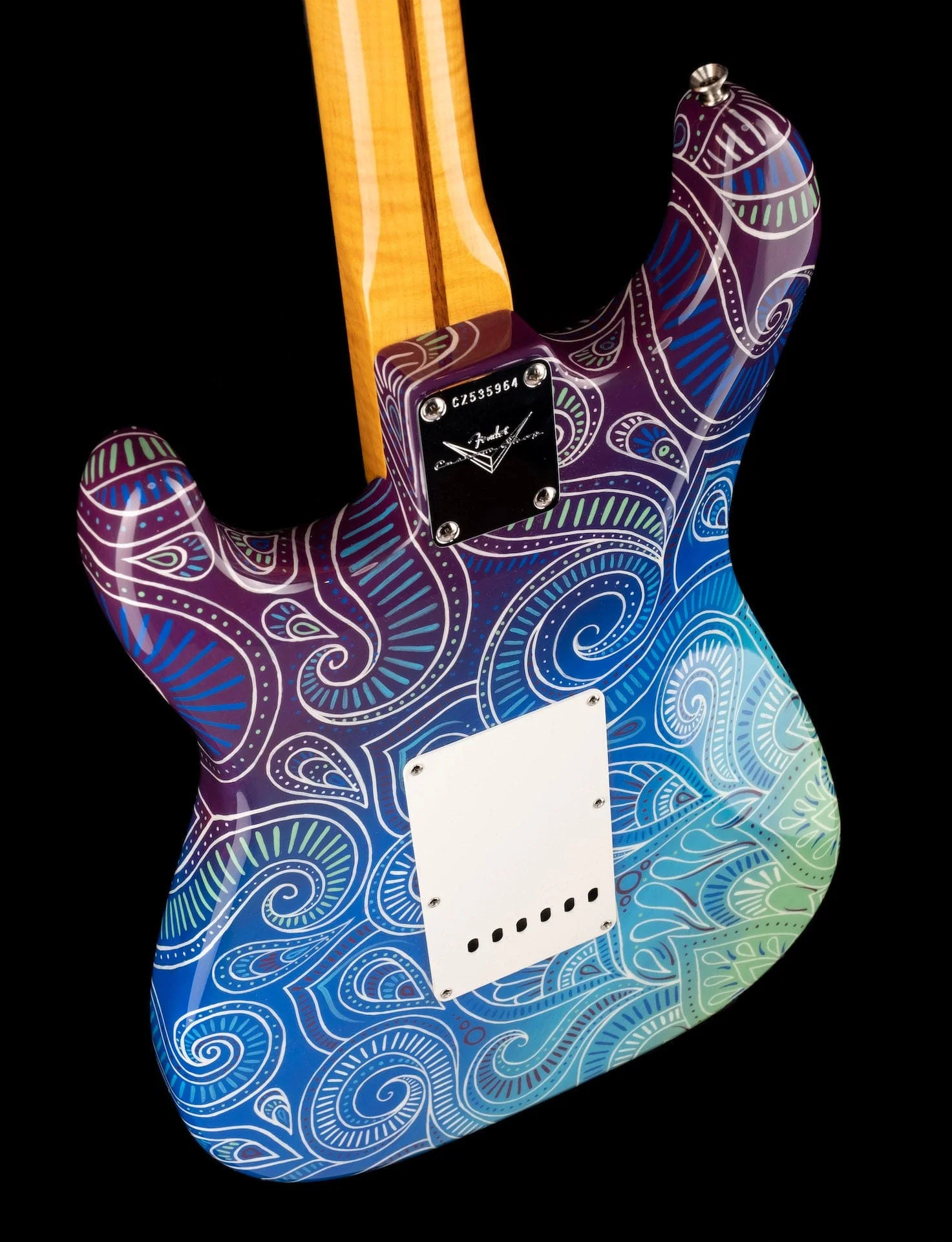 Pre-Owned Fender Artist Series Custom Shop Masterbuilt Greg Fessler Madison Roy "Mandala Burst" 1968 Stratocaster - Image 20