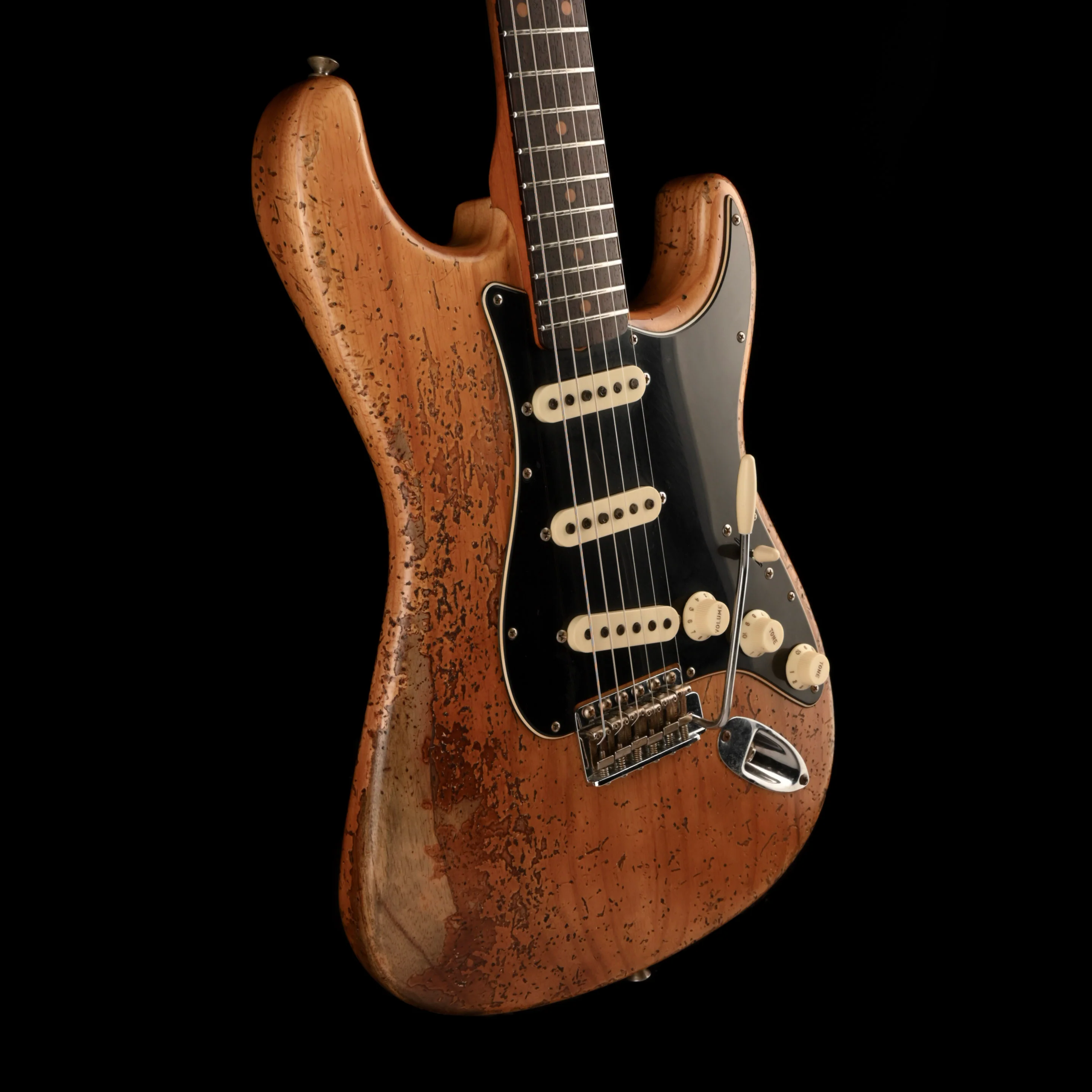 Pre Owned Fender Custom Shop Poblano Stratocaster Super Heavy Relic Aged Natural With OHSC - Image 7