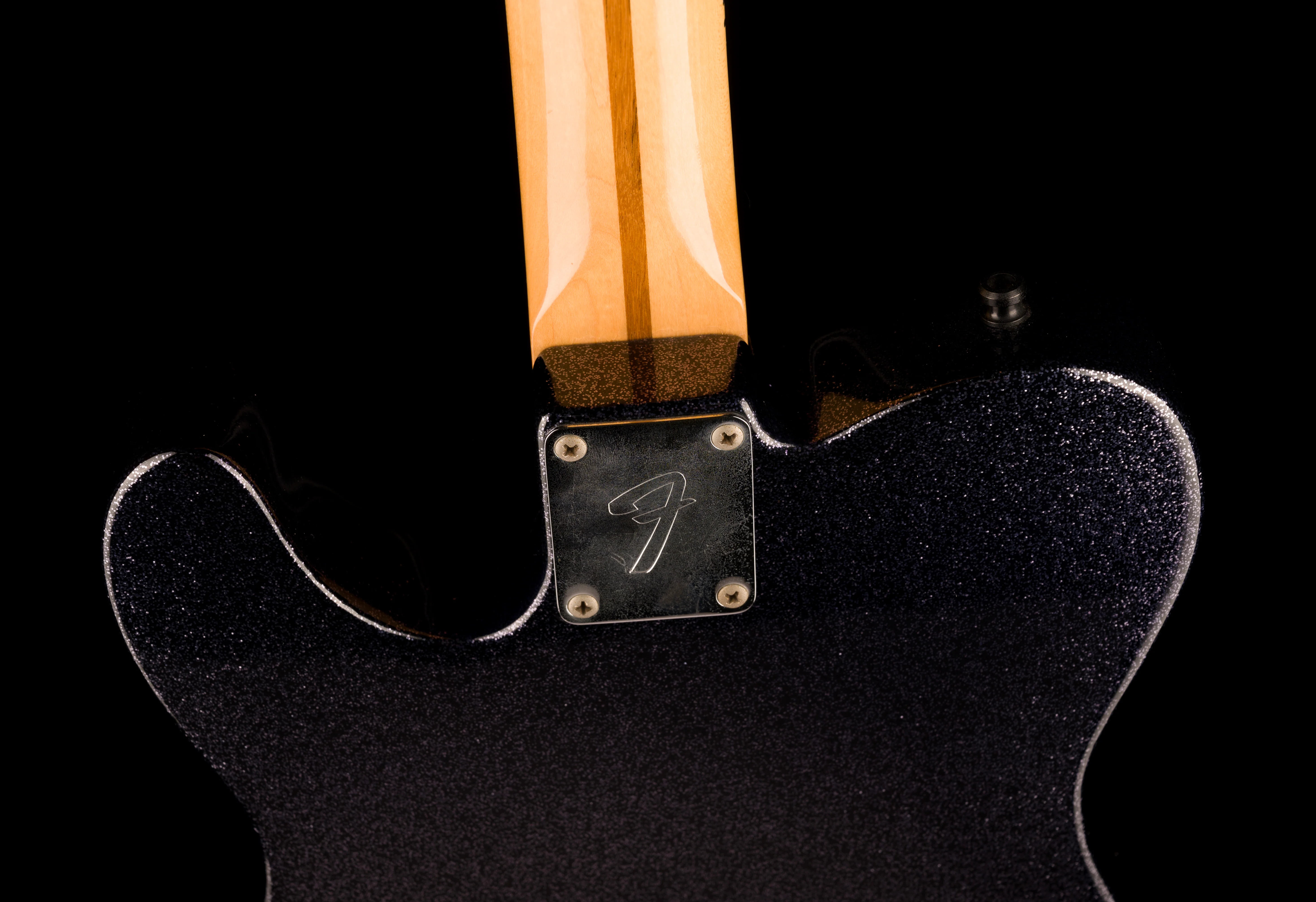 Pre Owned Fender Customized USA Telecaster with Bigsby Black Sparkle With Case - Image 15