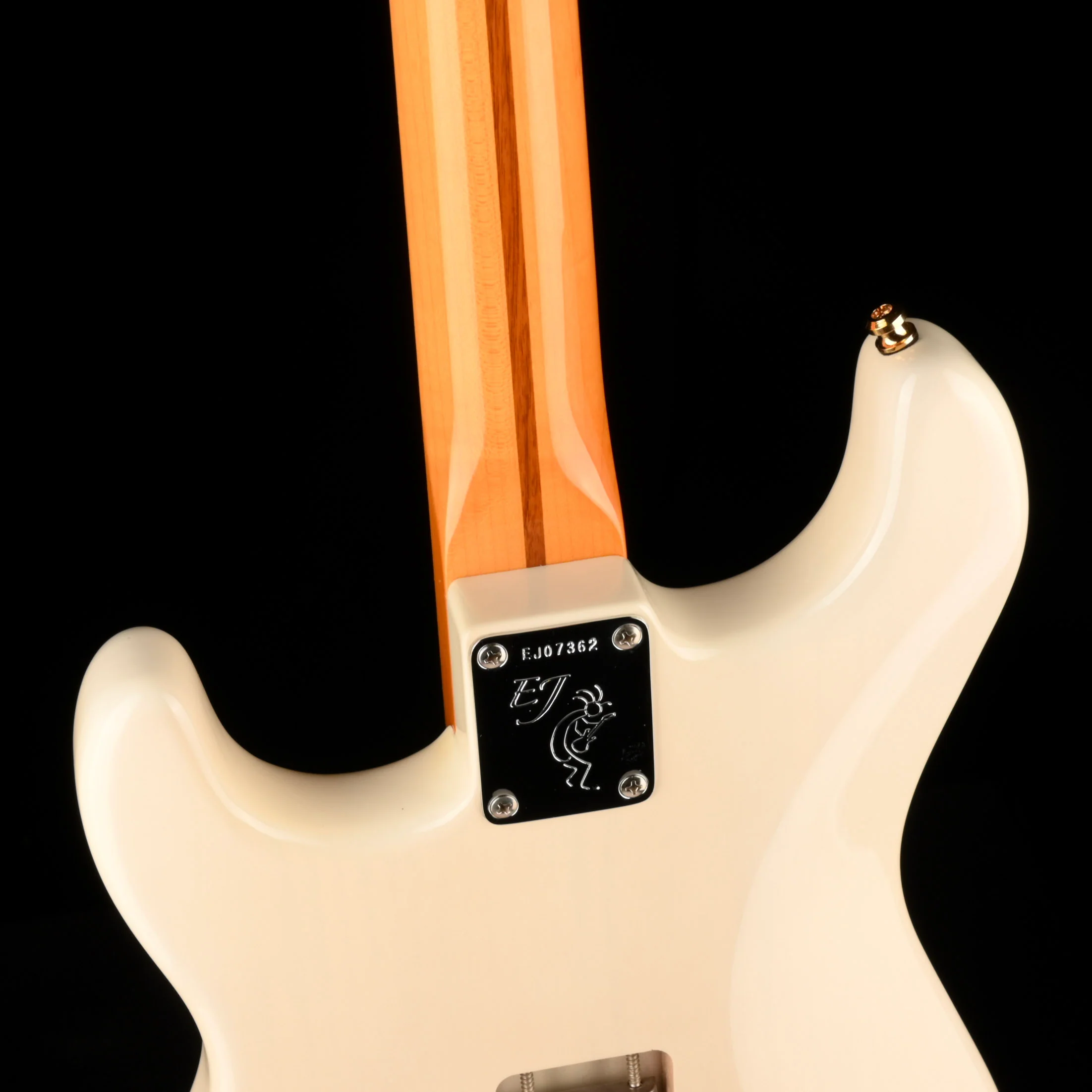 Pre Owned Fender Eric Johnson Stratocaster White Blonde Modified With Case - Image 12