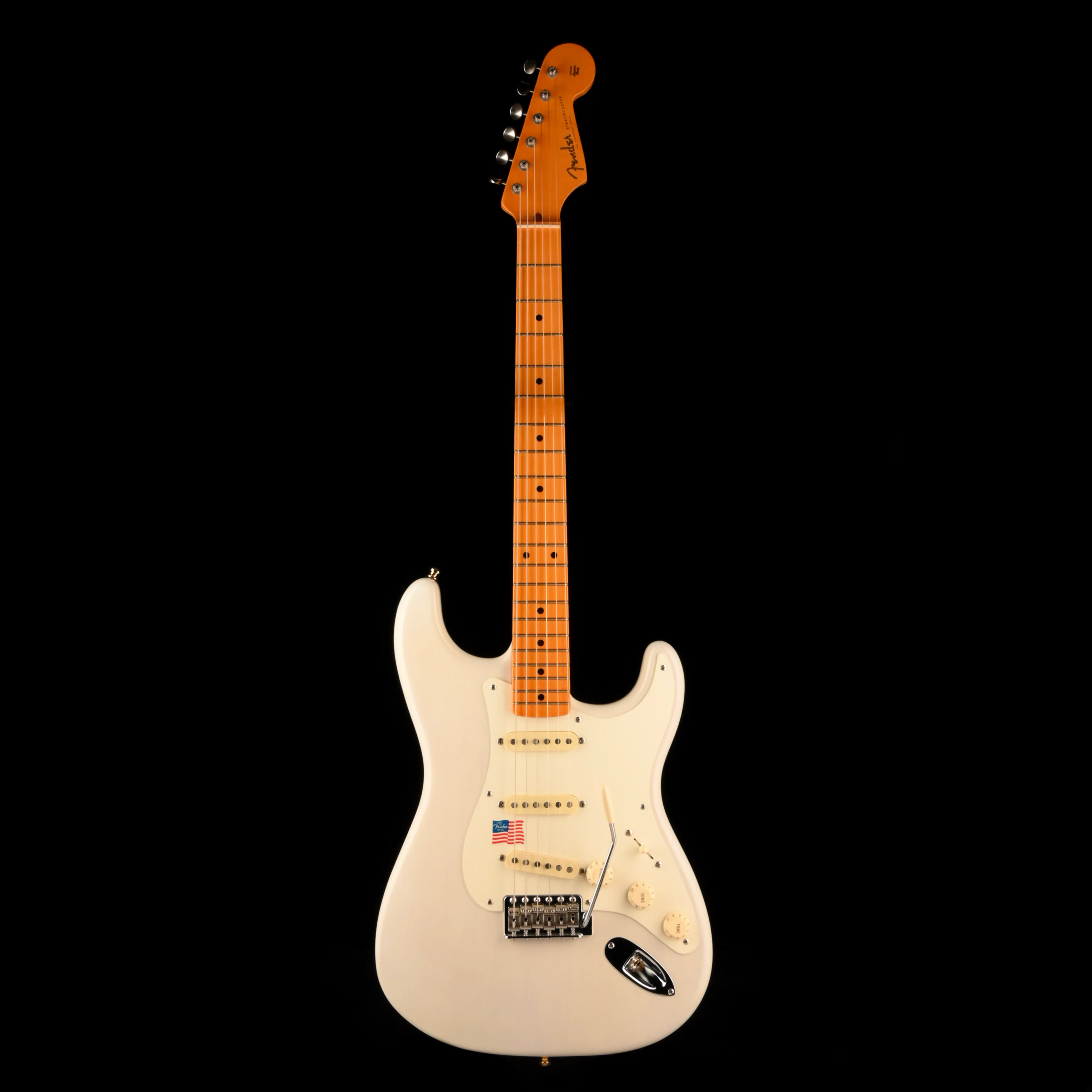 Pre Owned Fender Eric Johnson Stratocaster White Blonde Modified With Case - Image 2