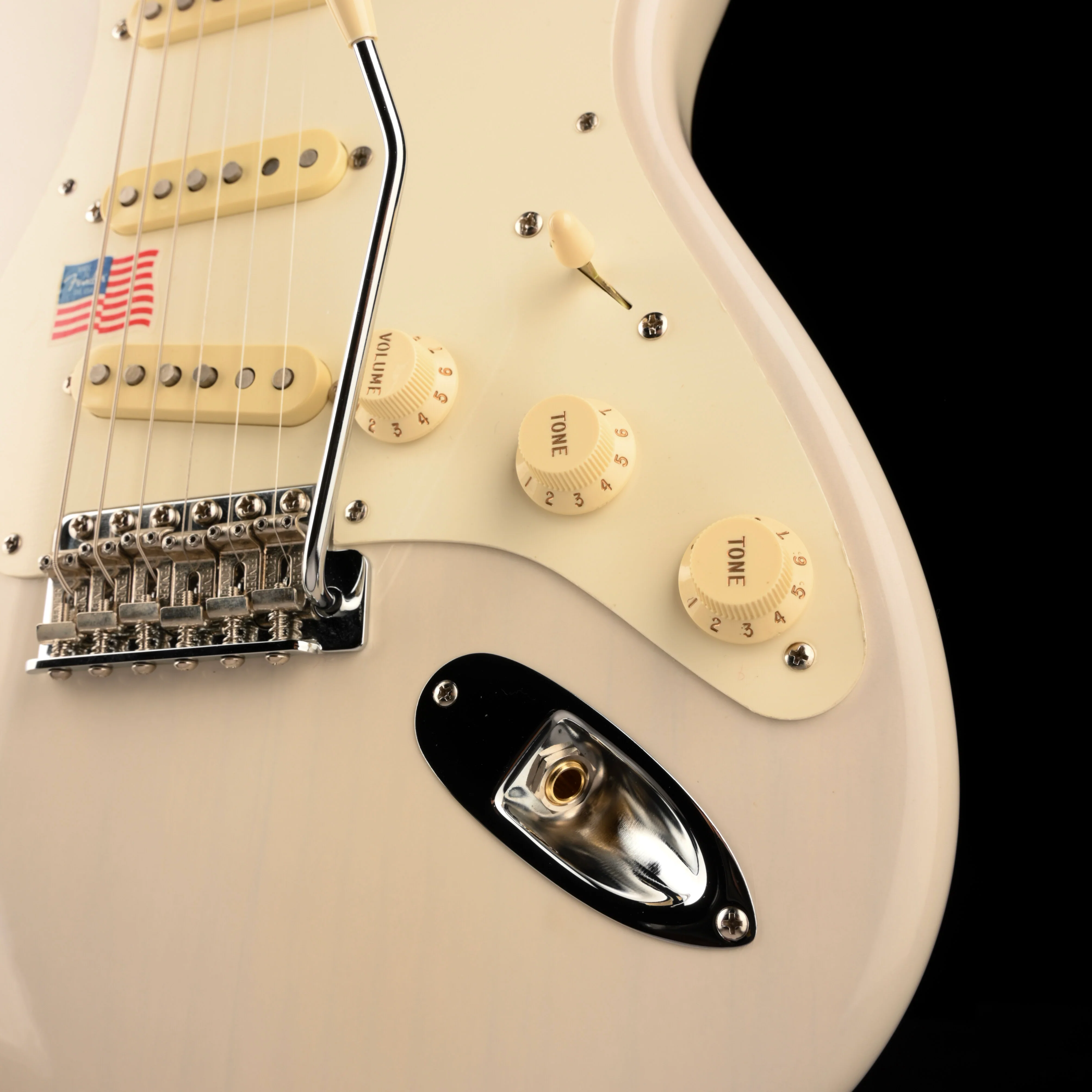 Pre Owned Fender Eric Johnson Stratocaster White Blonde Modified With Case - Image 6